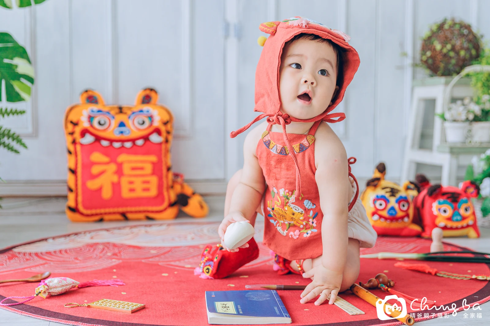 茶茶的抓周時光——晴爸親子攝影
