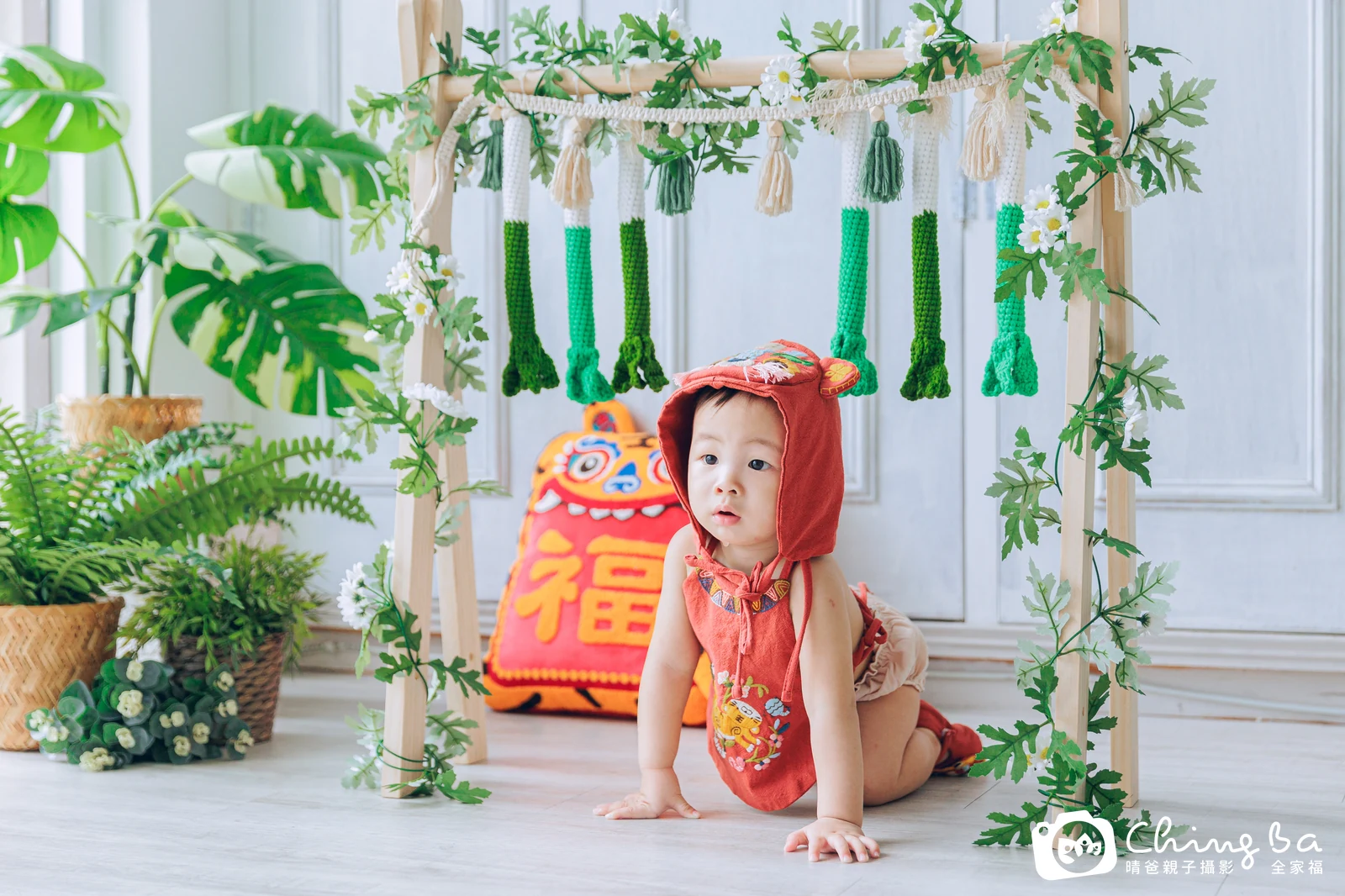 珩的台中小家庭抓周拍攝現場