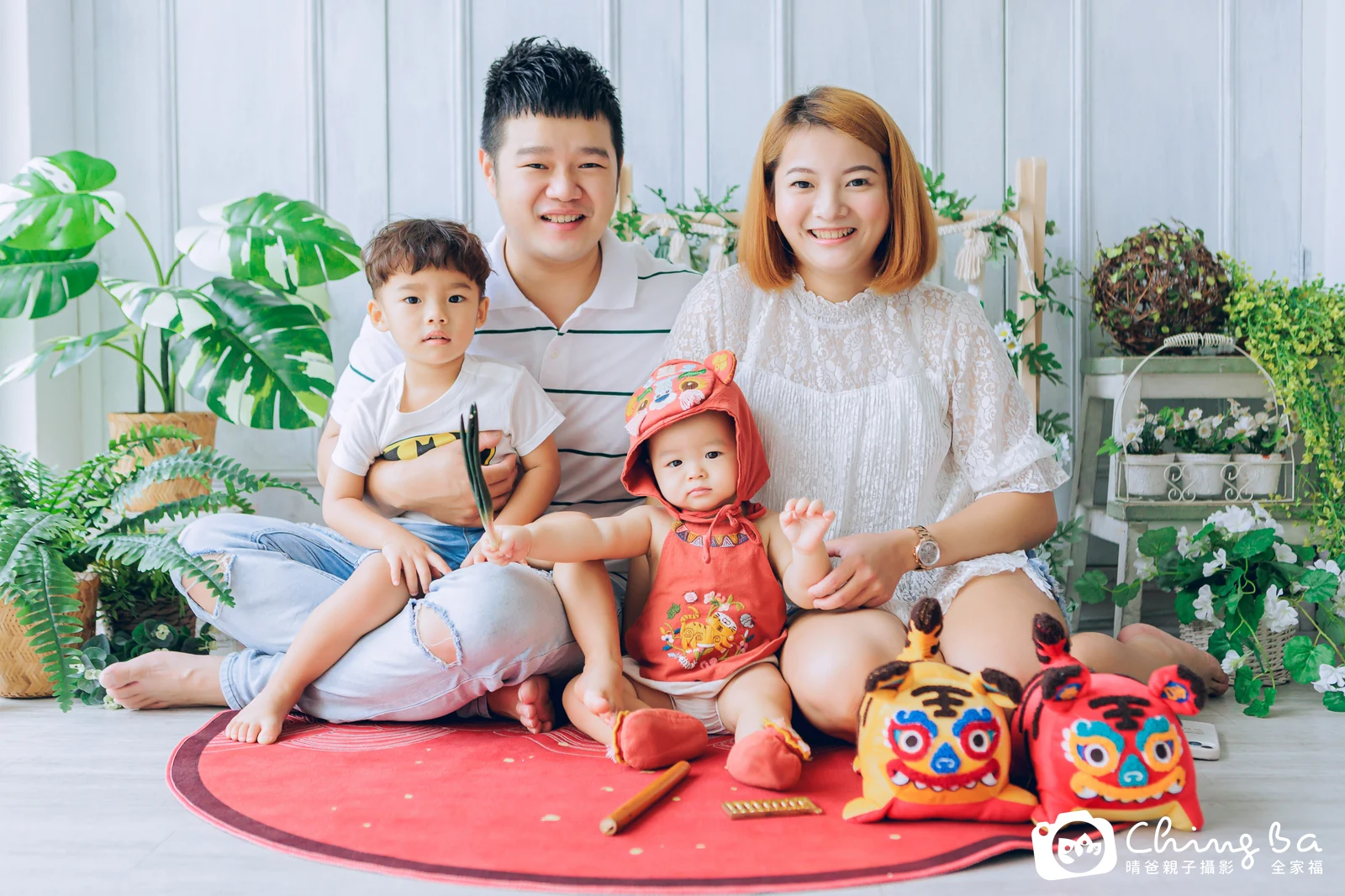 肉圓在台中拍小家庭抓周的珍貴一刻