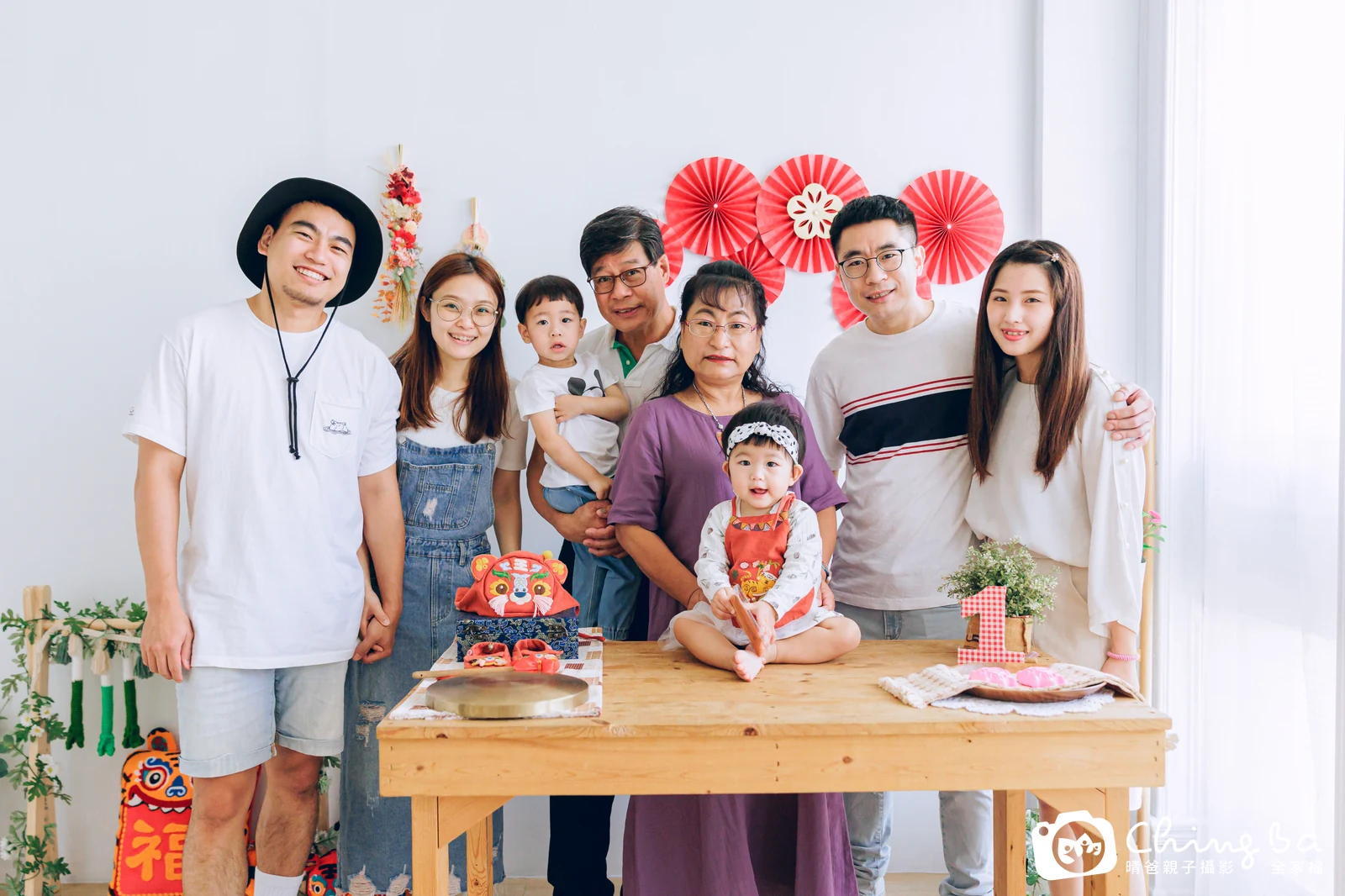 晴晴的抓周時光——晴爸親子攝影