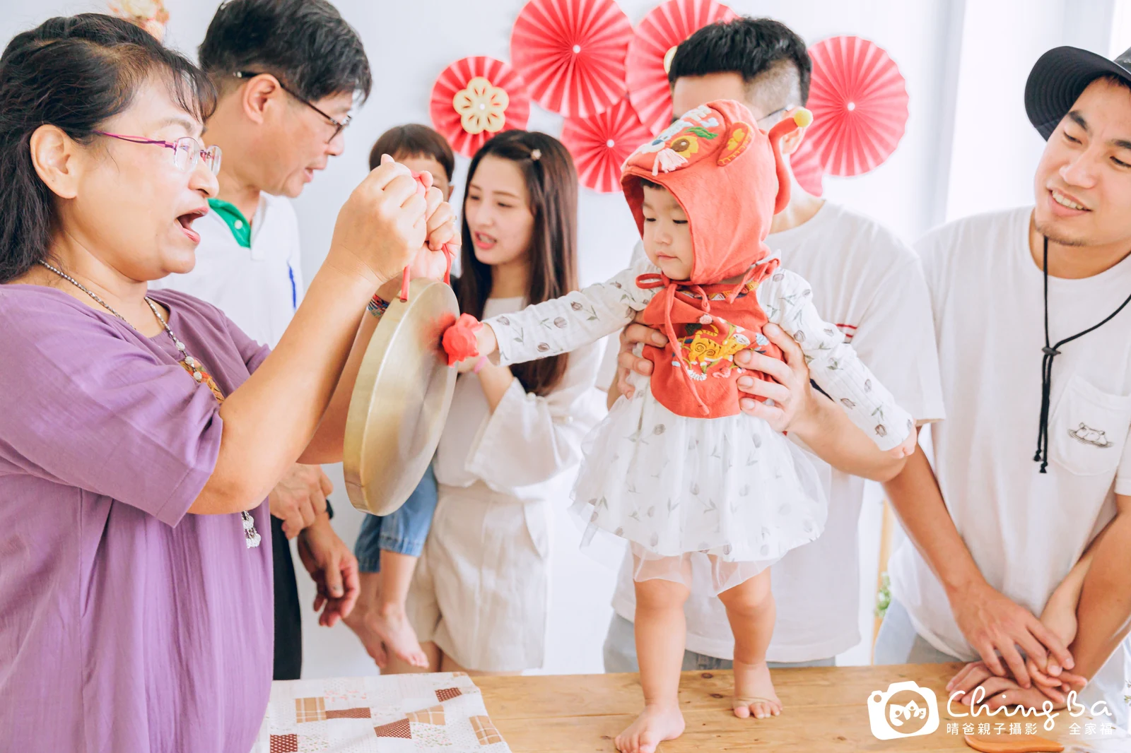 晴晴的抓周時光——晴爸親子攝影