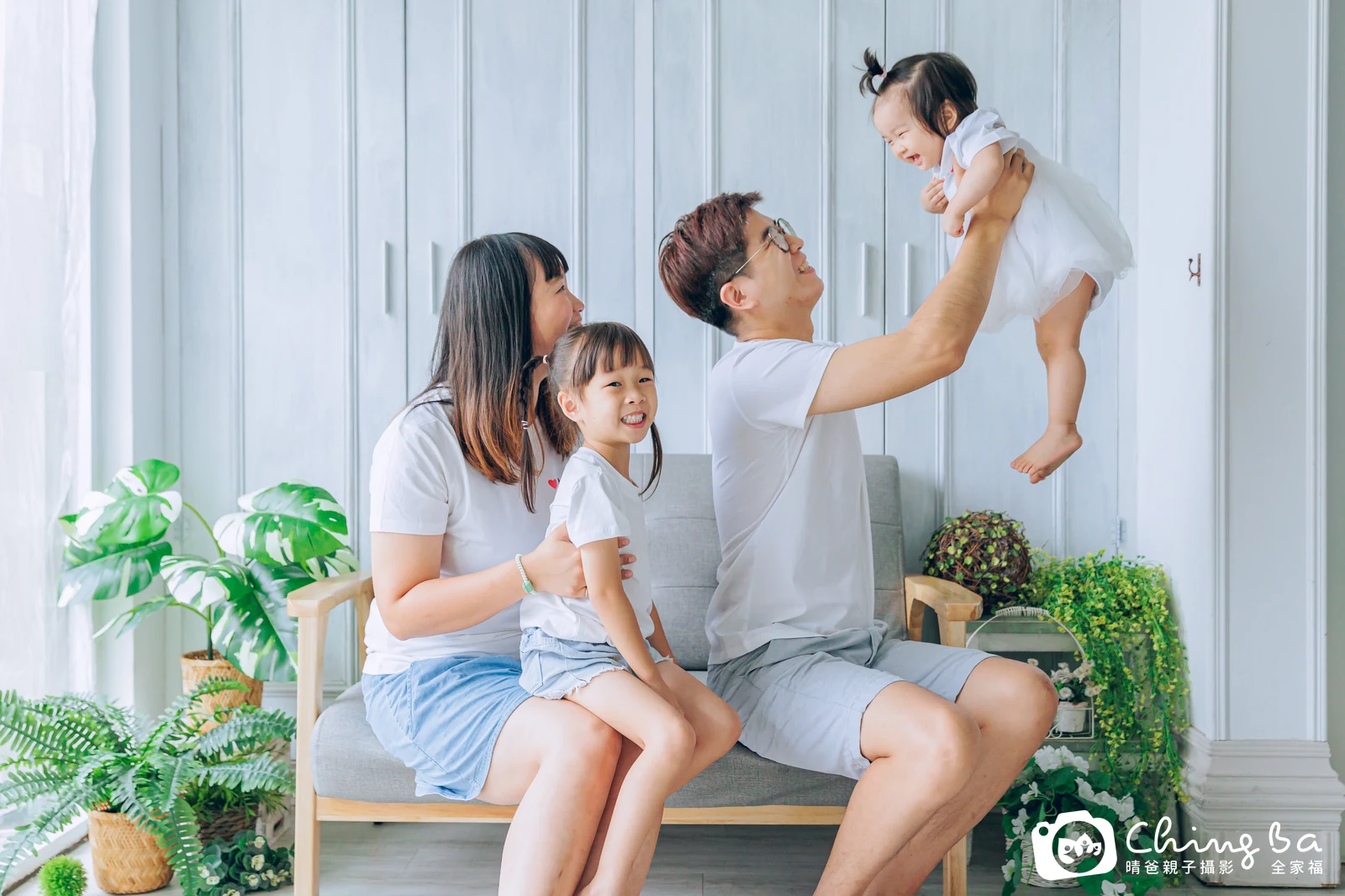 桐桐的台中小家庭抓周拍攝現場