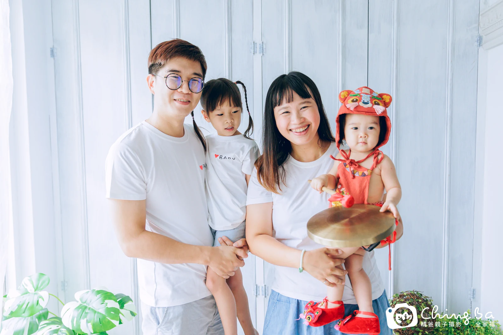 桐桐的台中小家庭抓周拍攝現場