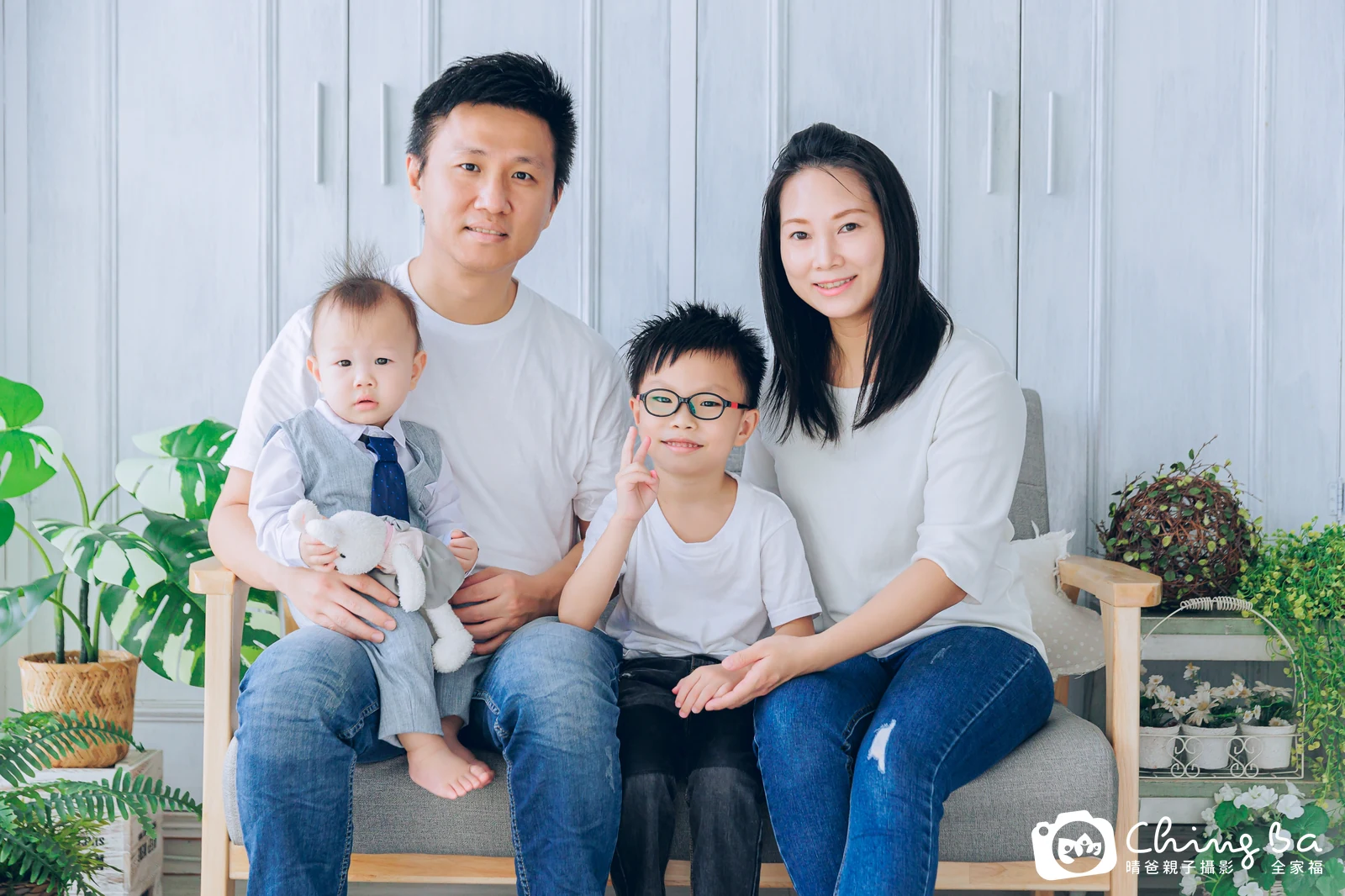 秉秉的台中小家庭抓周拍攝現場