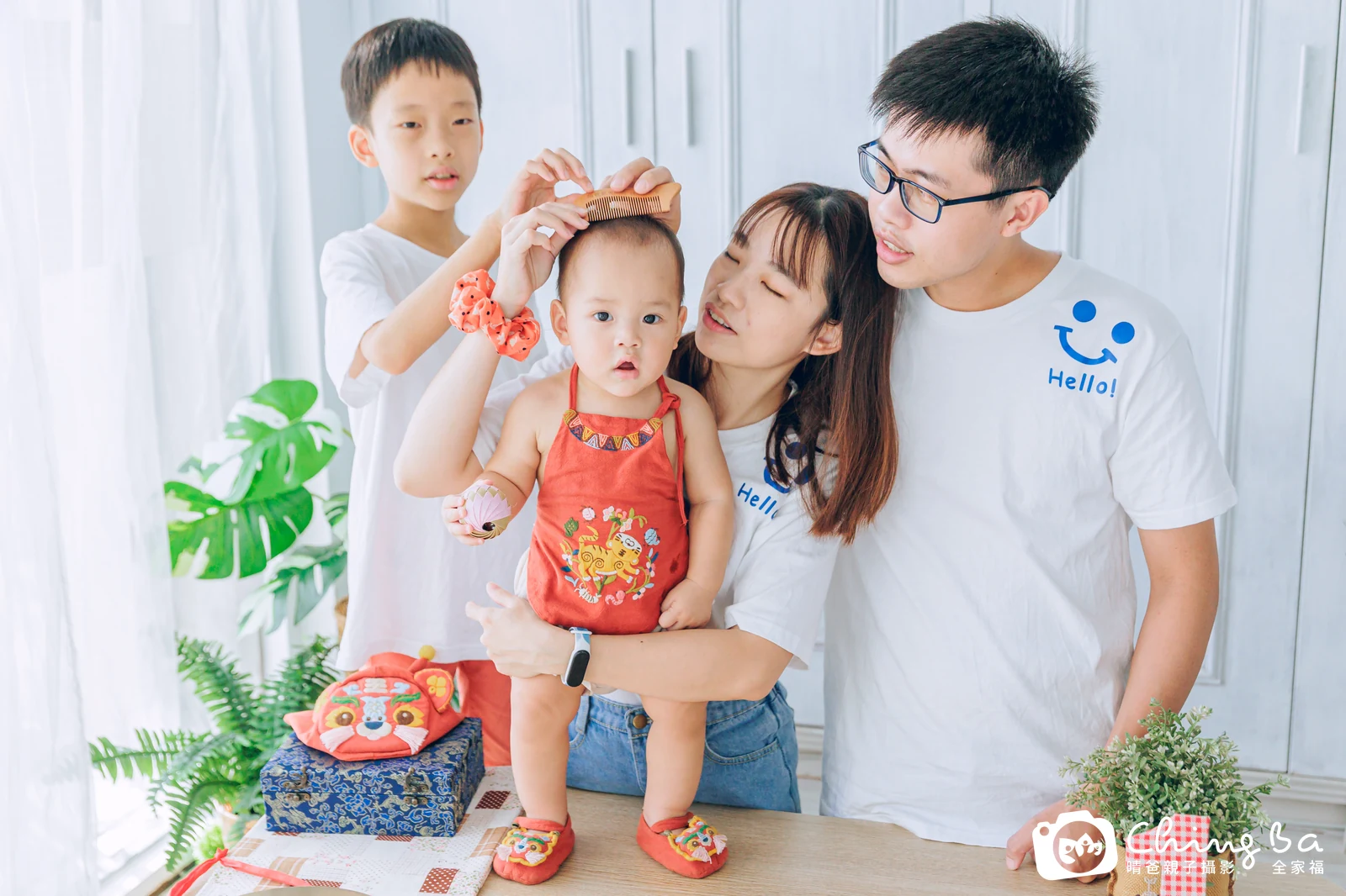 逵逵在台中拍小家庭抓周的珍貴一刻