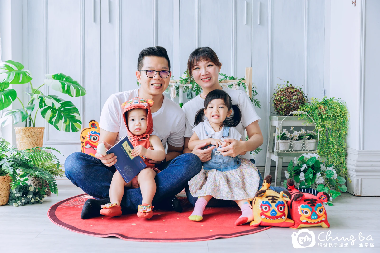 芸的台中小家庭抓周拍攝現場