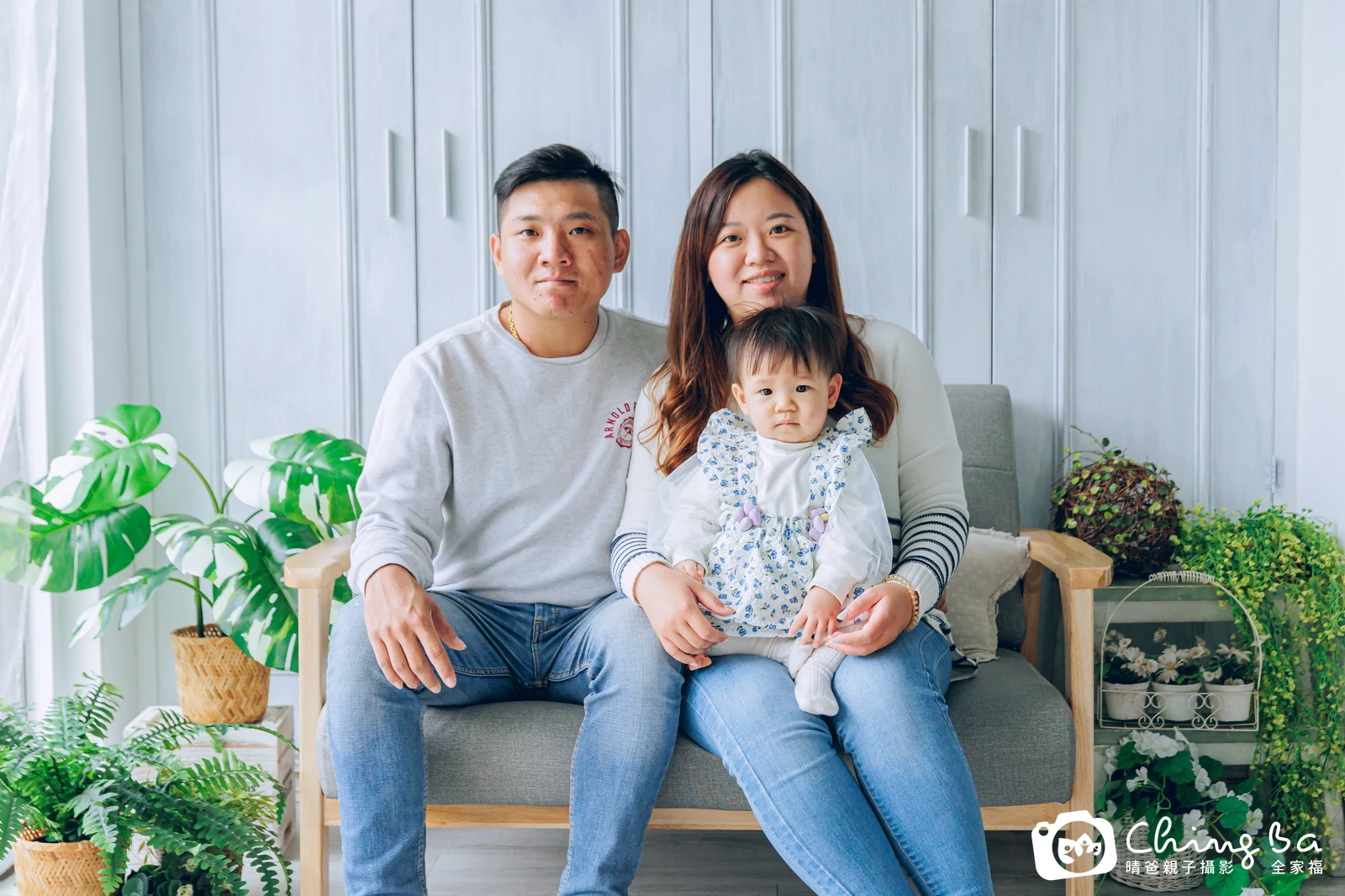 小泡麵 1 歲寶貝 台中小家庭抓周紀念照｜晴爸親子攝影