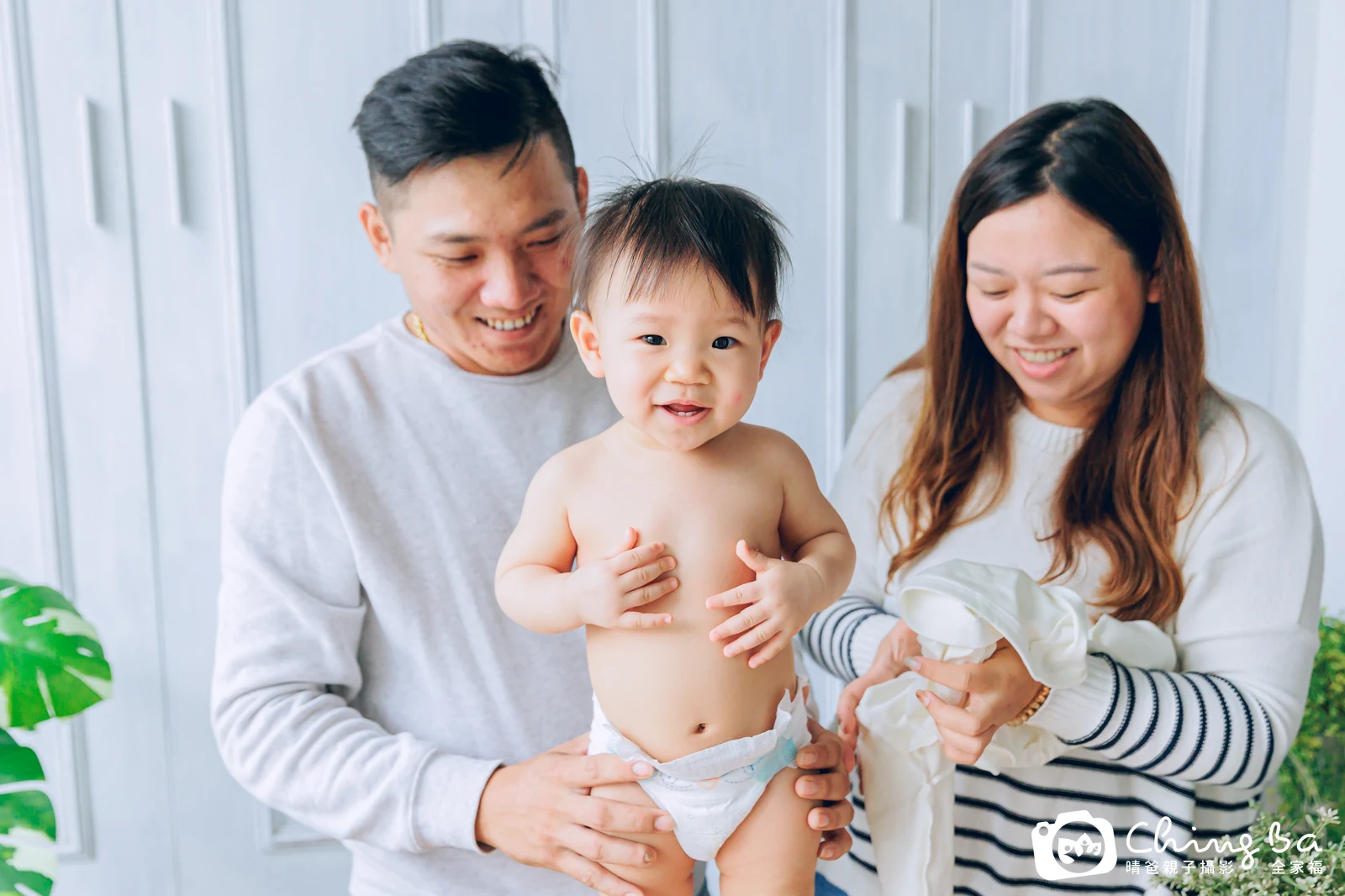 小泡麵在台中拍小家庭抓周的珍貴一刻