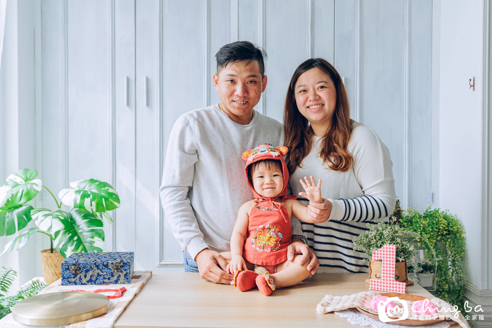 小泡麵的抓周時光——晴爸親子攝影
