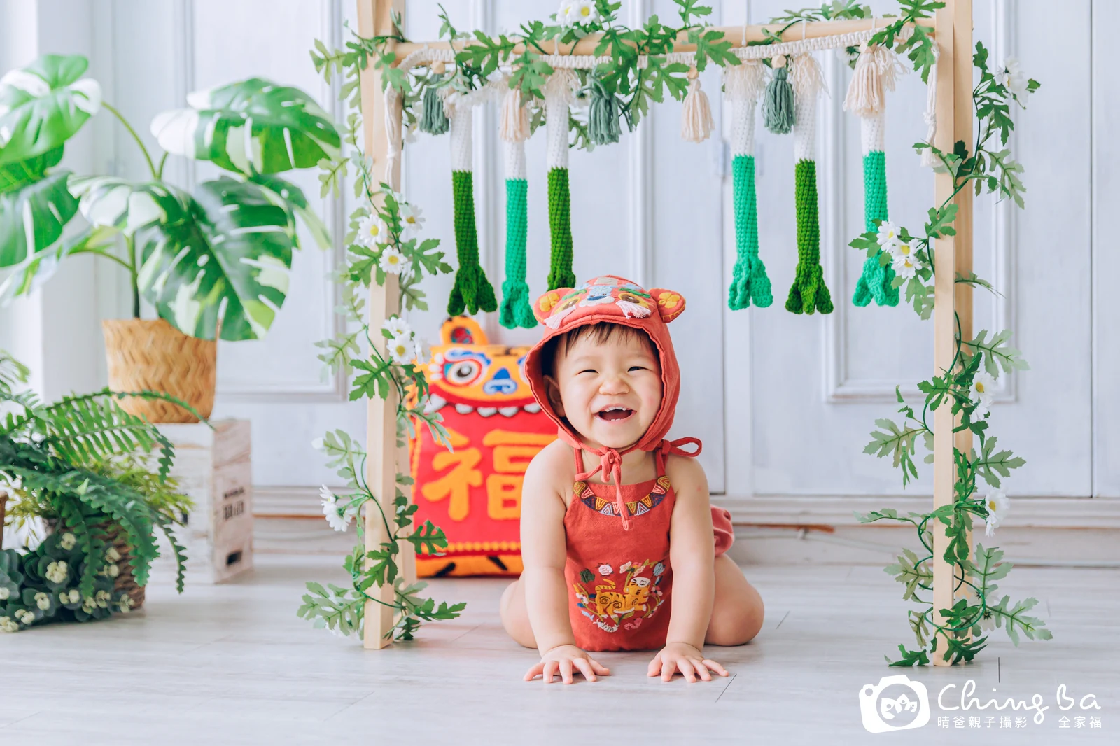 小泡麵的抓周時光——晴爸親子攝影