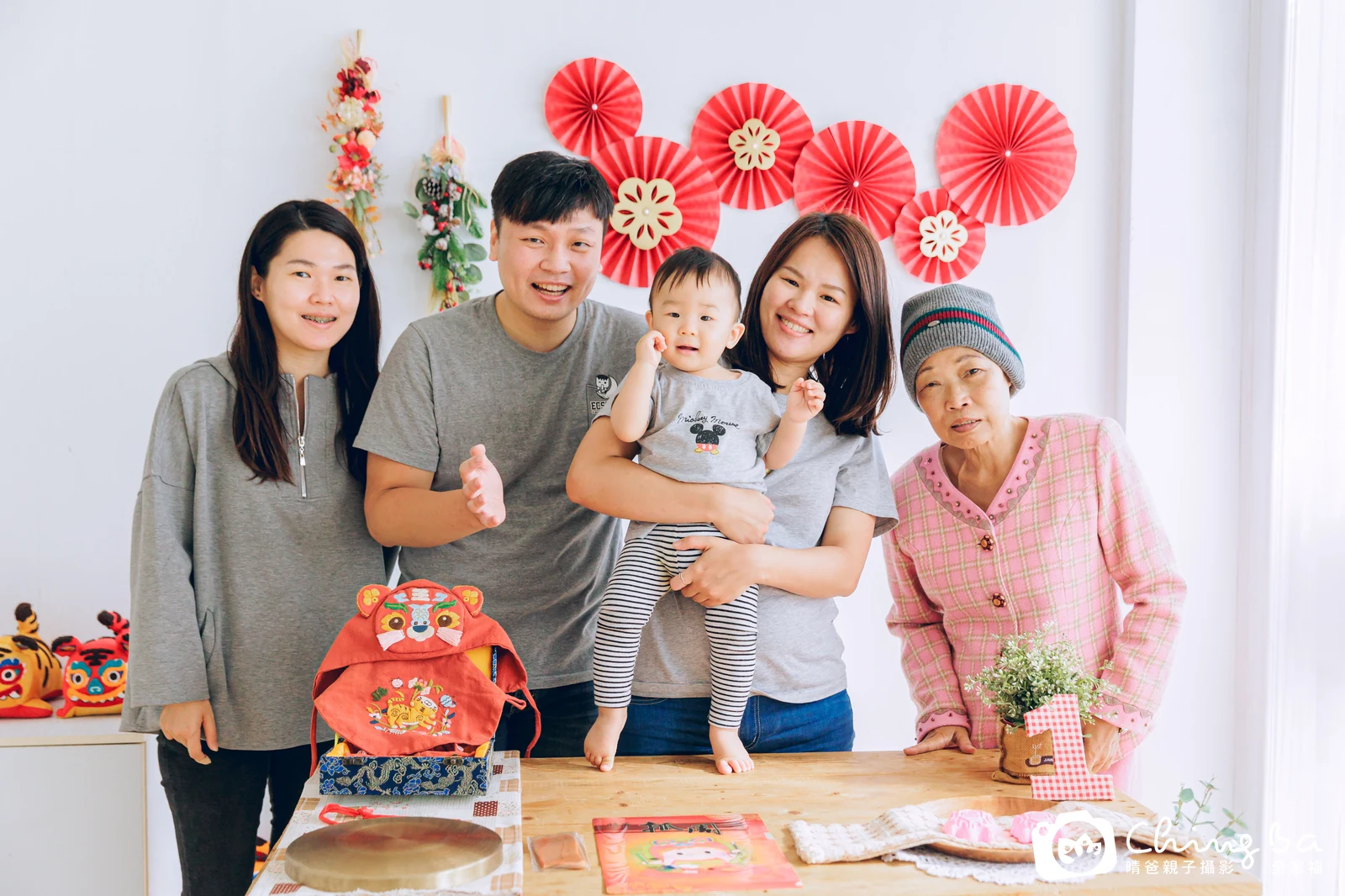 豆奶在台中拍小家庭抓周的珍貴一刻
