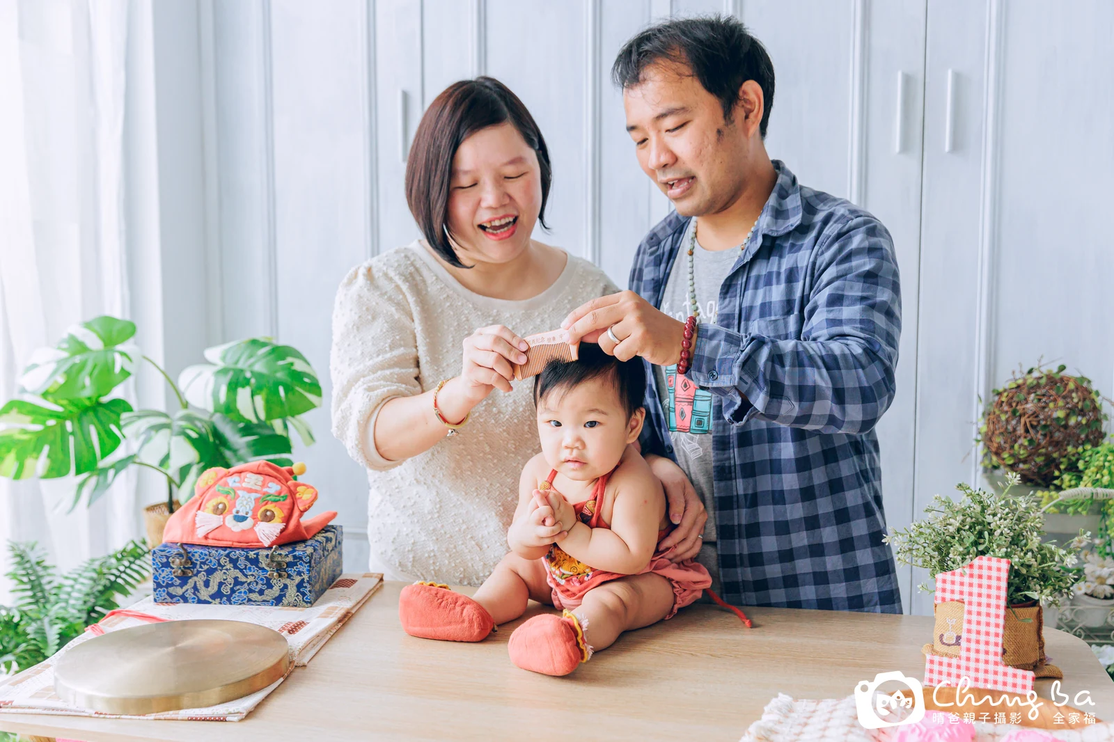 MOMO的抓周時光——晴爸親子攝影