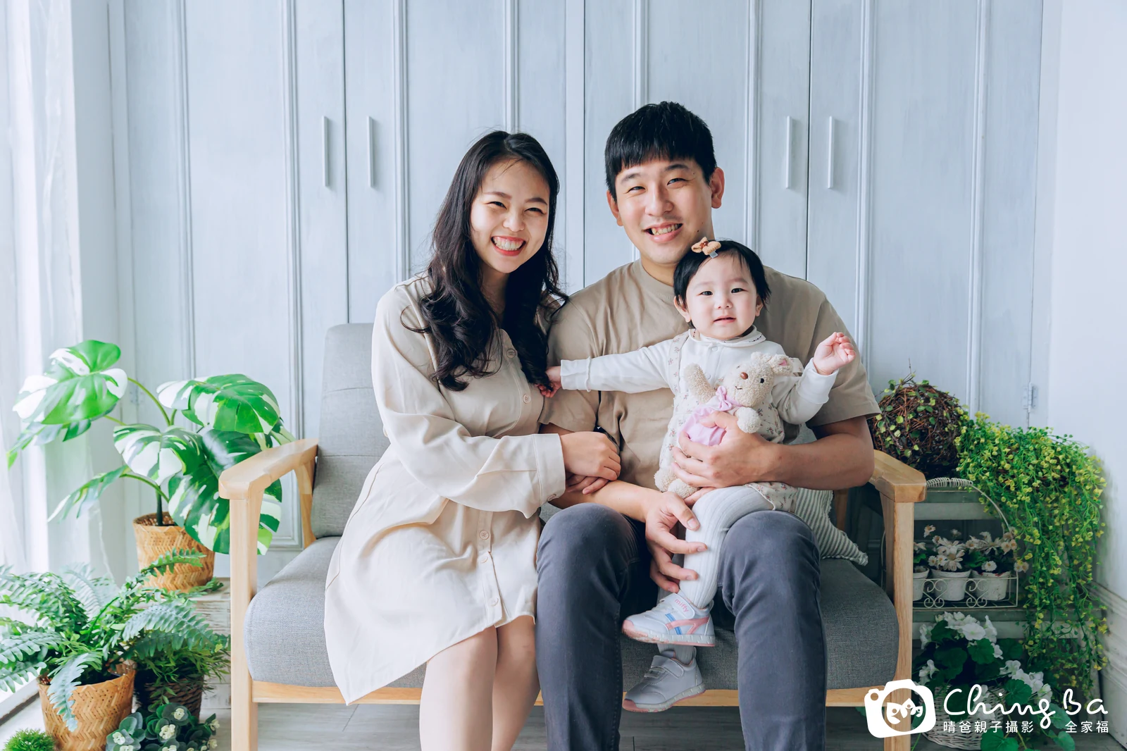 小布丁 1 歲寶貝 台中小家庭抓周紀念照｜晴爸親子攝影