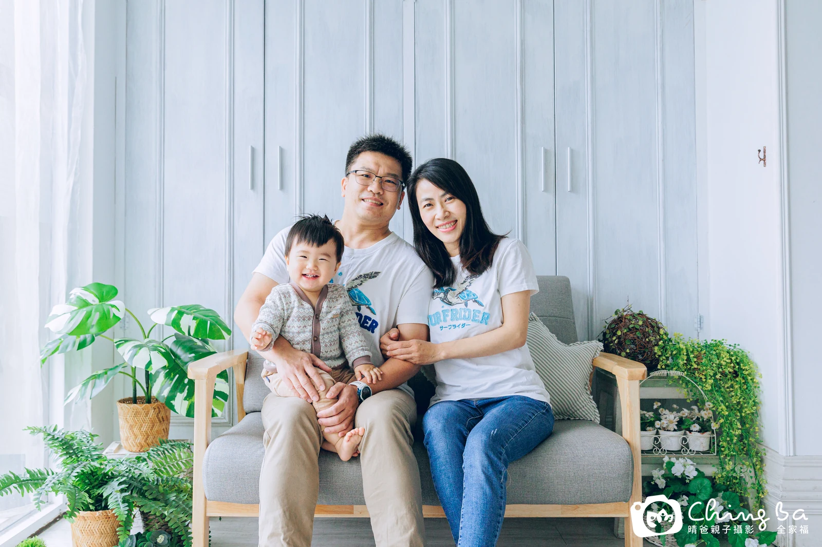 小麥 1 歲寶貝 台中小家庭抓周紀念照｜晴爸親子攝影