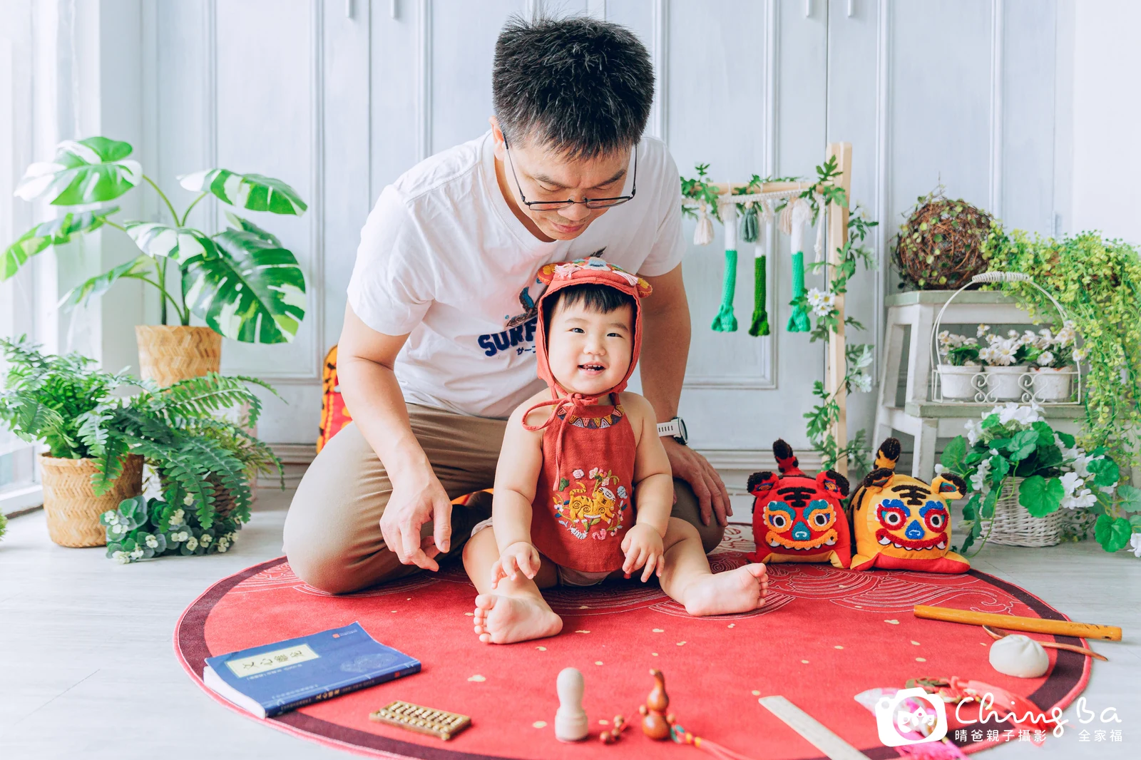 小麥的抓周時光——晴爸親子攝影