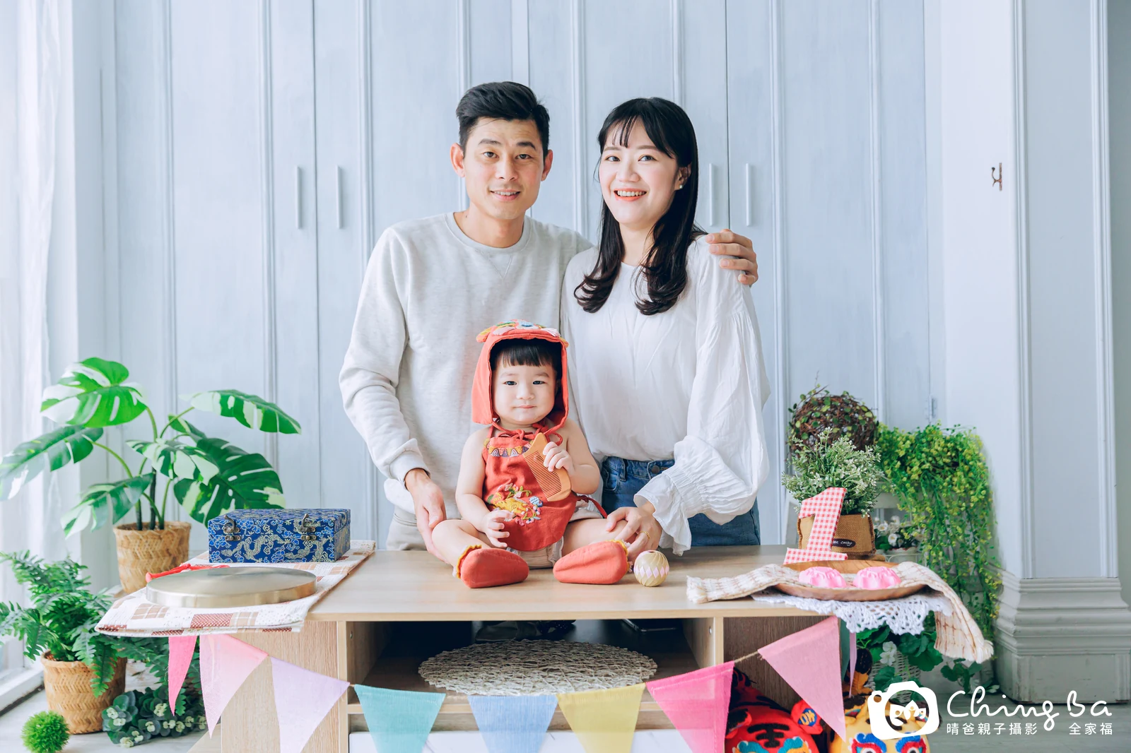 蛋捲的抓周時光——晴爸親子攝影