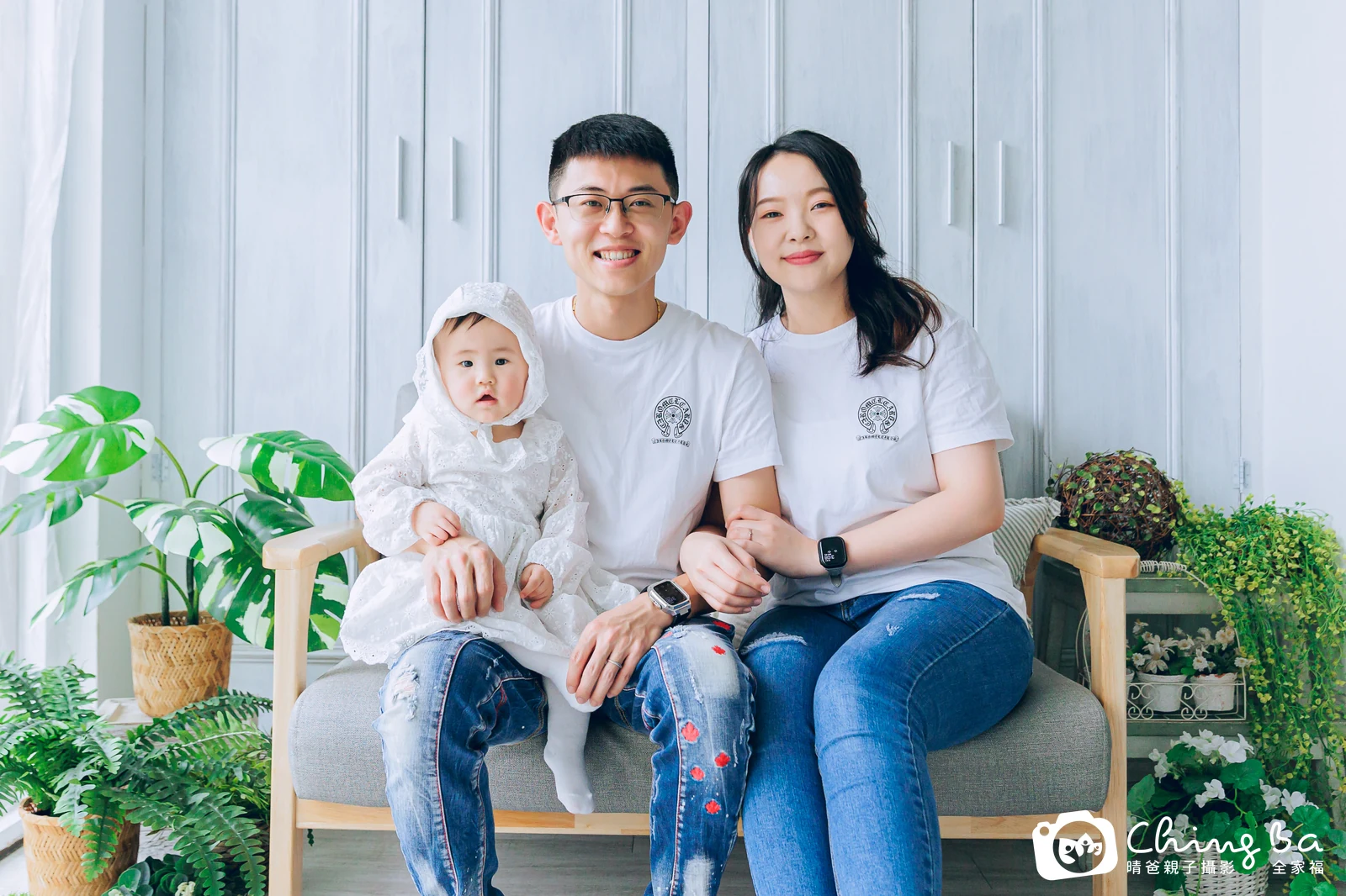 妞妞 1 歲寶貝 台中小家庭抓周紀念照｜晴爸親子攝影