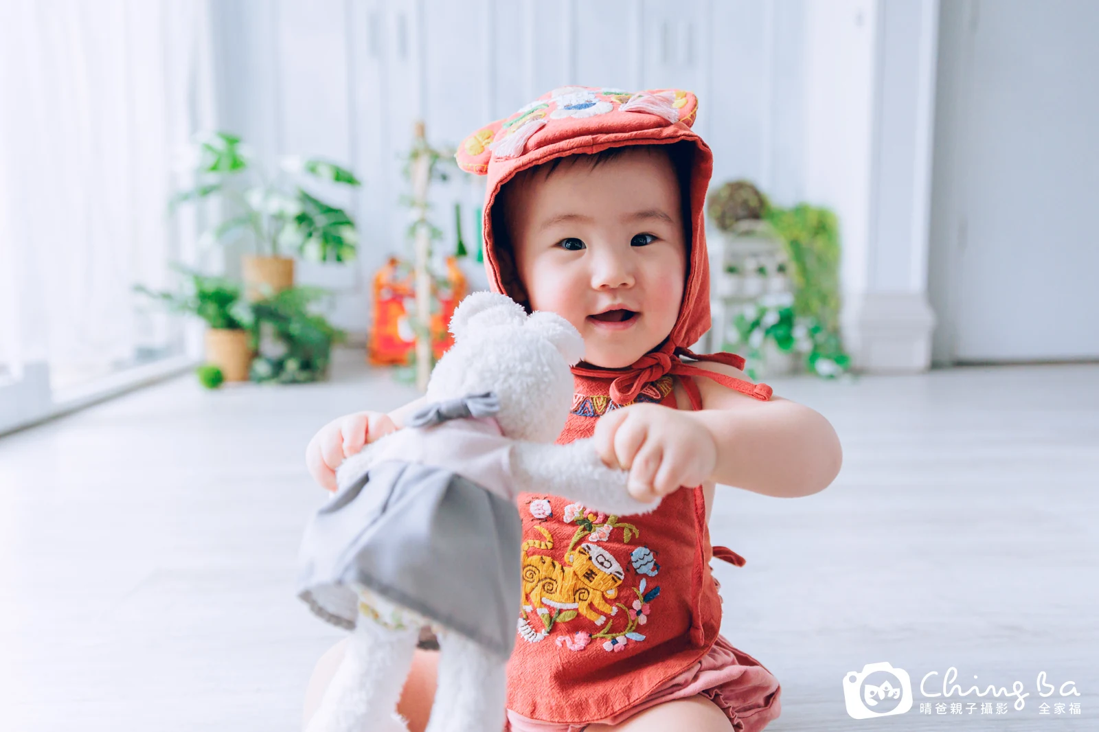 妞妞的台中小家庭抓周拍攝現場
