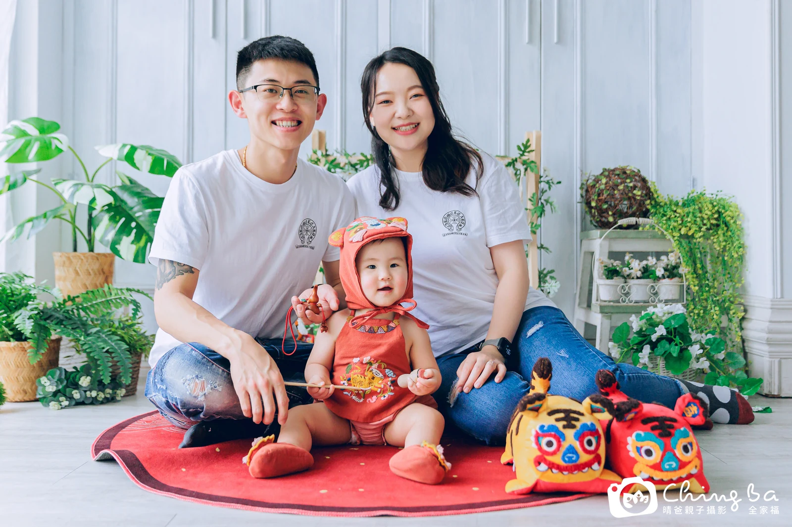 妞妞在台中拍小家庭抓周的珍貴一刻