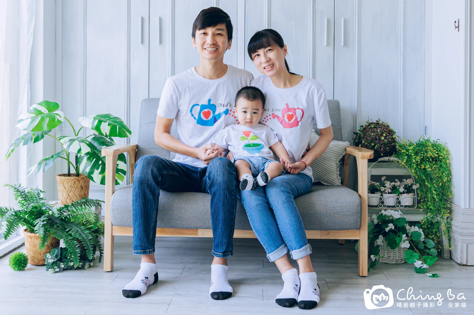 瀚瀚 1 歲寶貝 台中小家庭抓周紀念照｜晴爸親子攝影