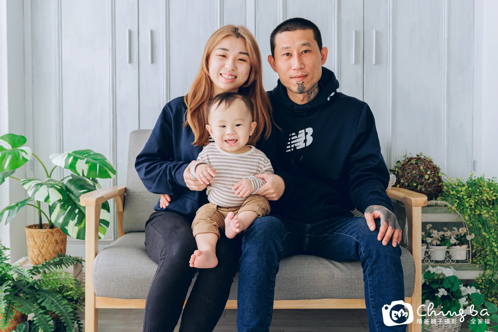 言 1 歲寶貝 台中小家庭抓周紀念照｜晴爸親子攝影