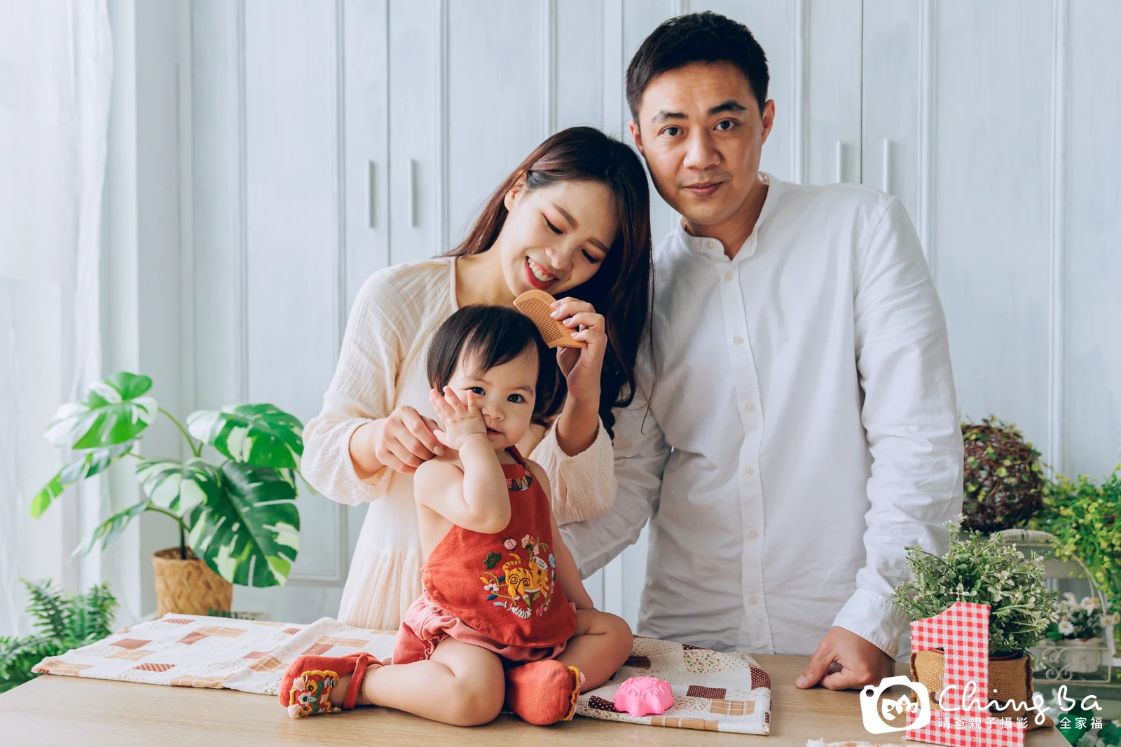 裴裴的抓周時光——晴爸親子攝影