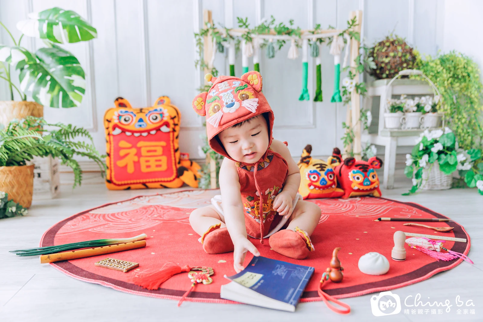 小肉包的抓周時光——晴爸親子攝影