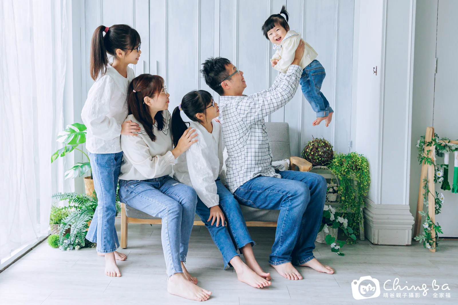 惞的台中小家庭抓周拍攝現場