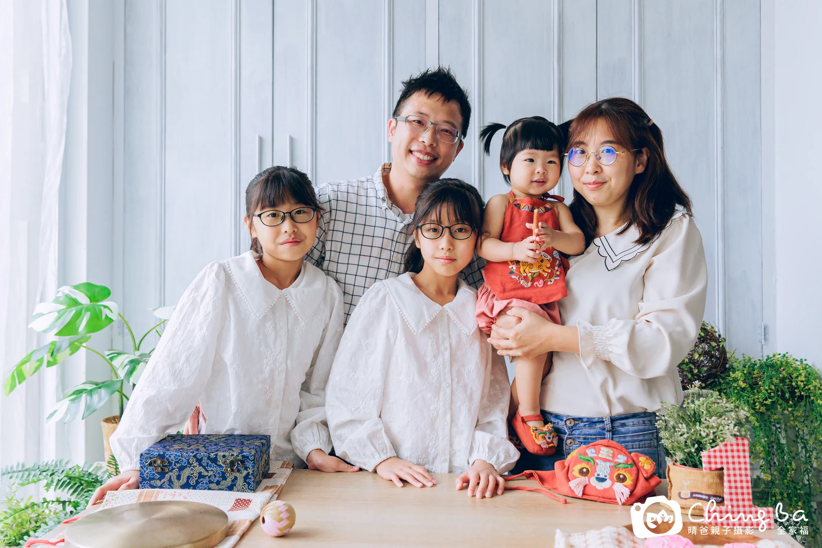 惞的台中小家庭抓周拍攝現場