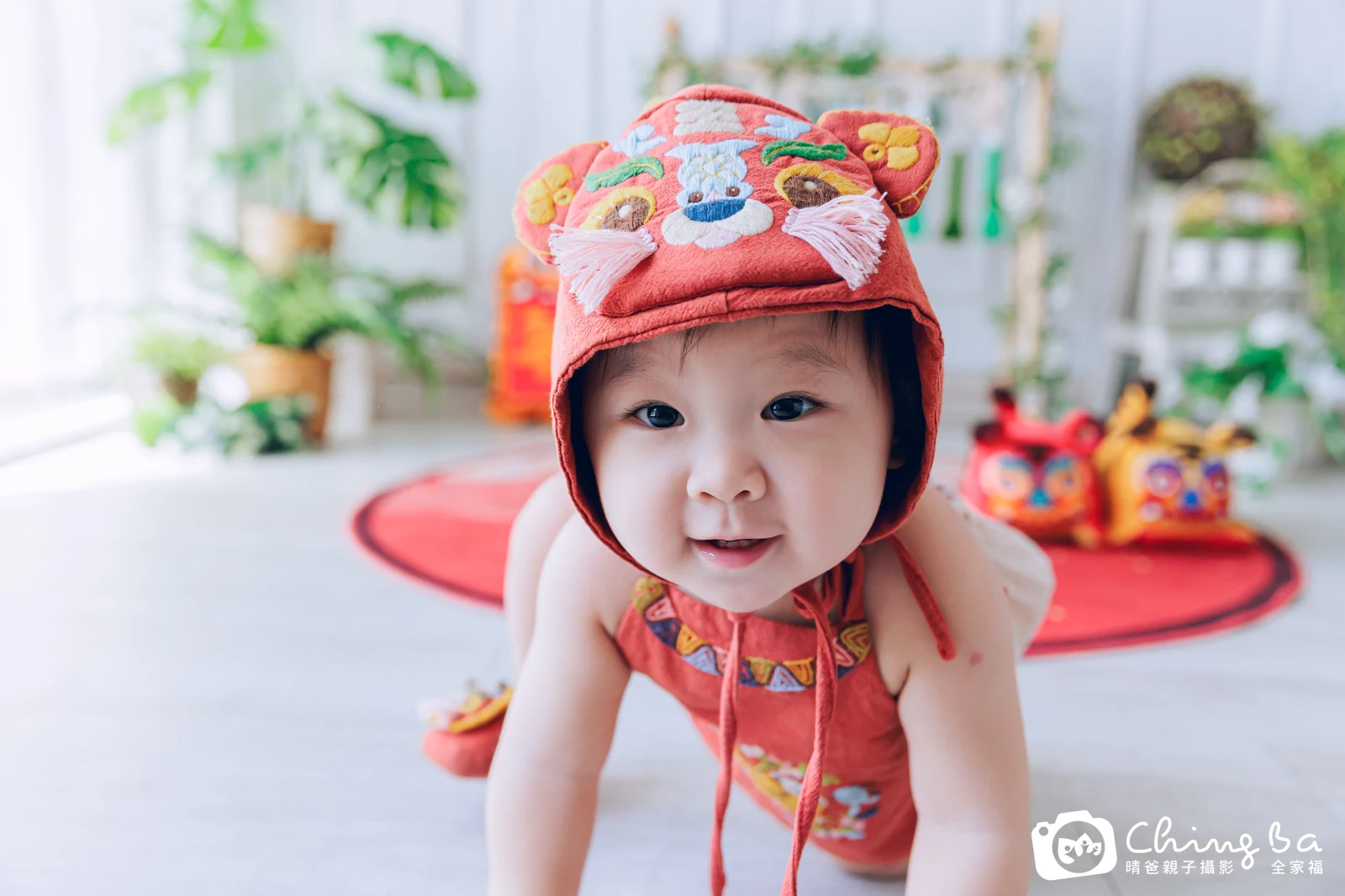 皮皮的台中小家庭抓周拍攝現場