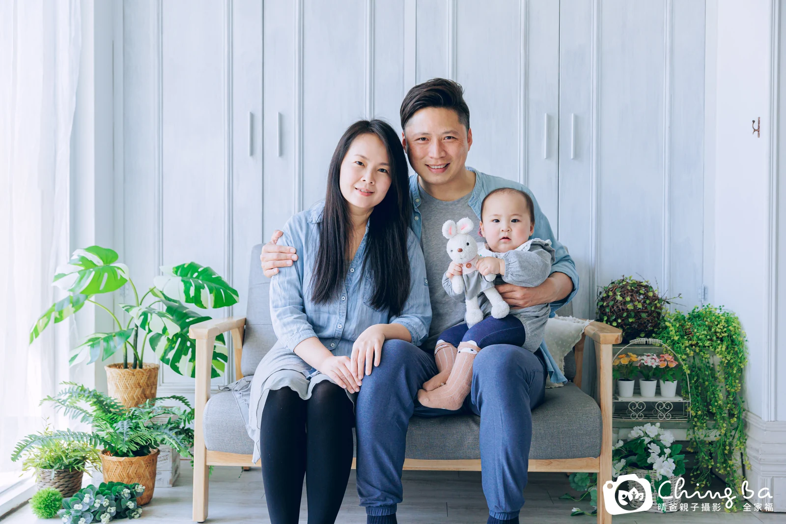 唯一 11 個月寶貝 台中小家庭抓周紀念照｜晴爸親子攝影