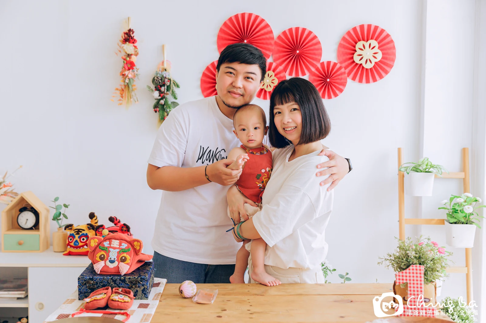 澄的台中小家庭抓周拍攝現場