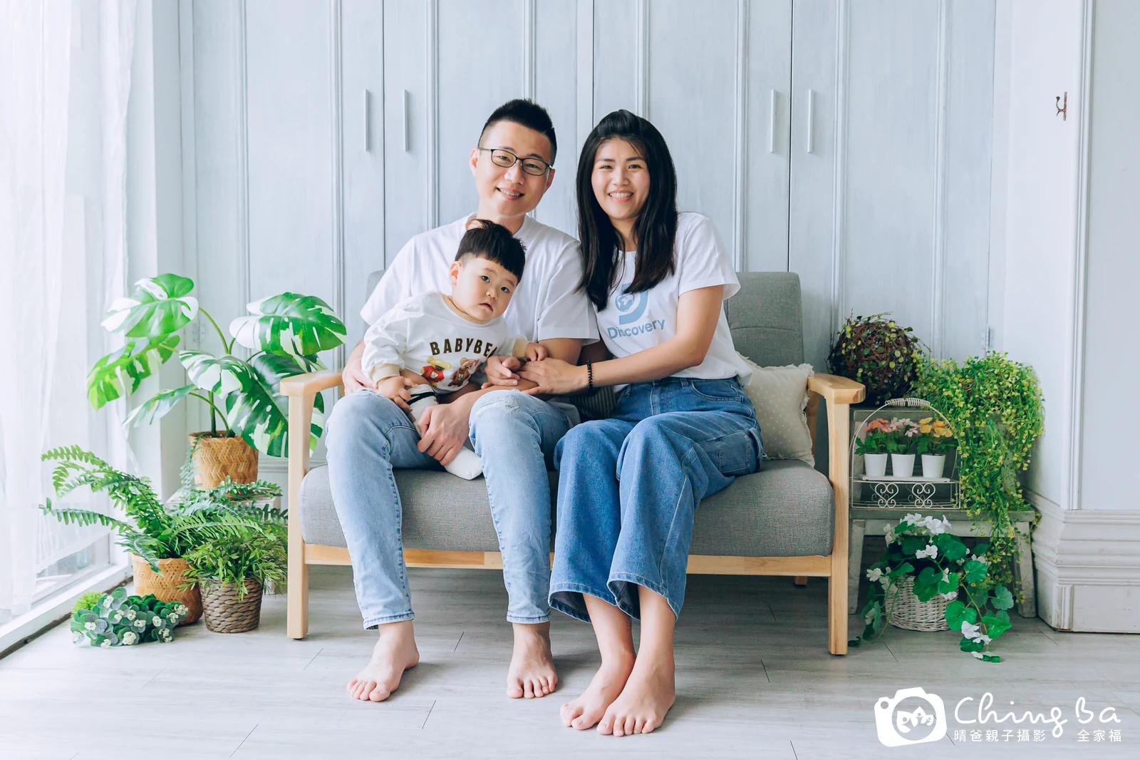 小熊 1 歲寶貝 台中小家庭抓周紀念照｜晴爸親子攝影