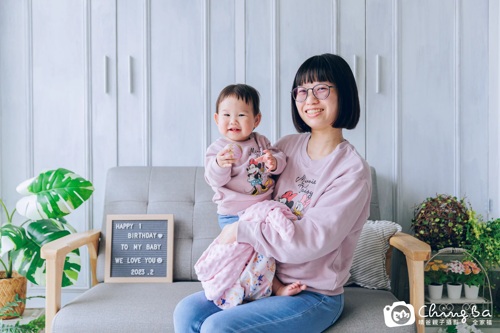 妞妞的台中小家庭抓周拍攝現場