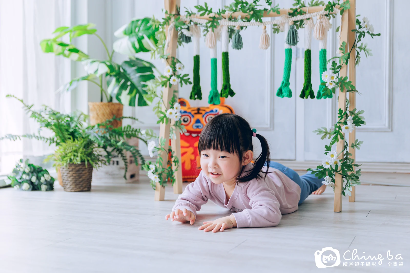 妞妞的台中小家庭抓周拍攝現場