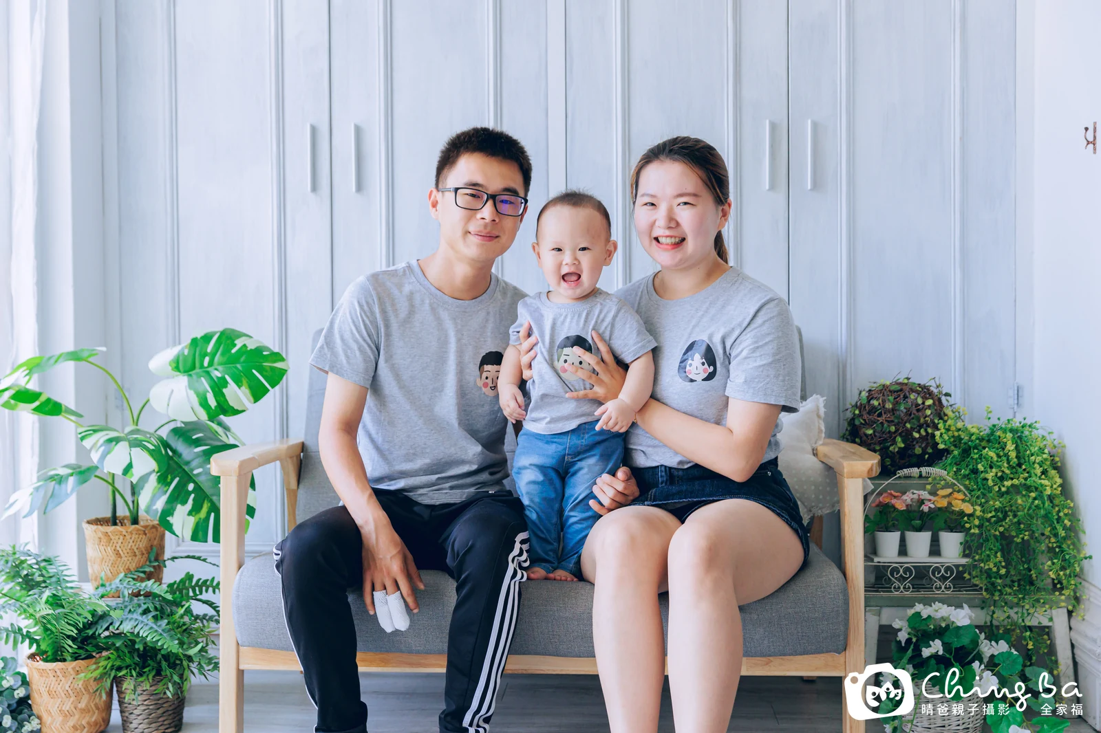 凱凱的台中小家庭抓周拍攝現場