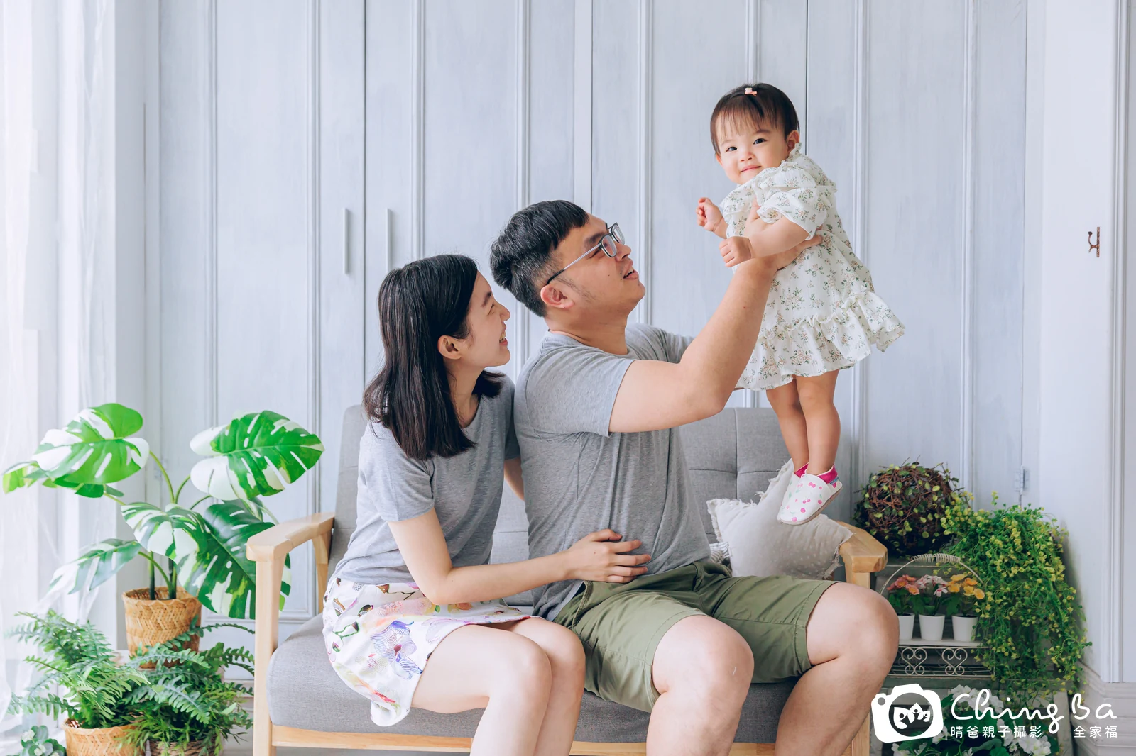 暄暄 1 歲寶貝 台中小家庭抓周紀念照｜晴爸親子攝影