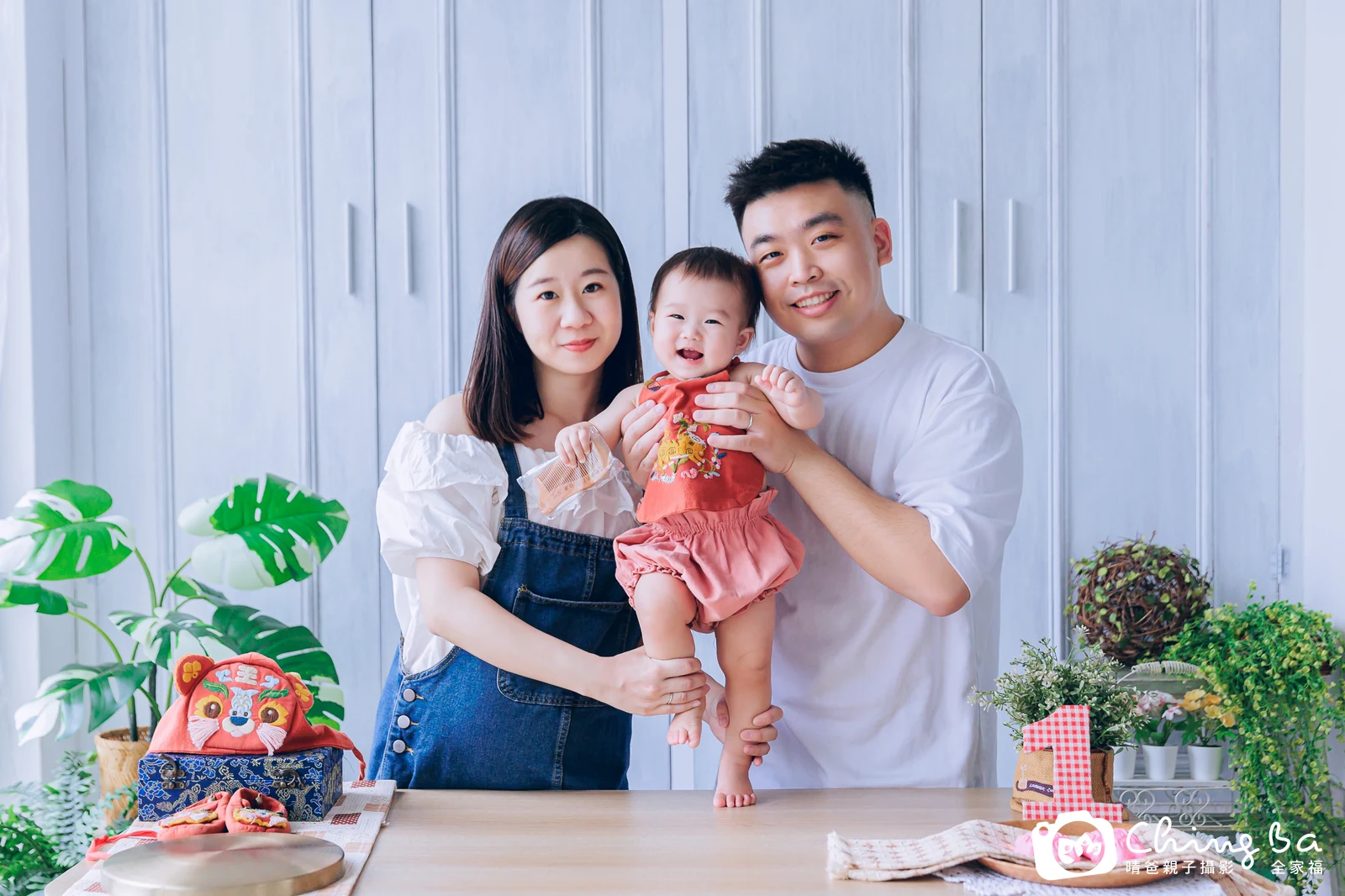 小菠蘿的抓周時光——晴爸親子攝影