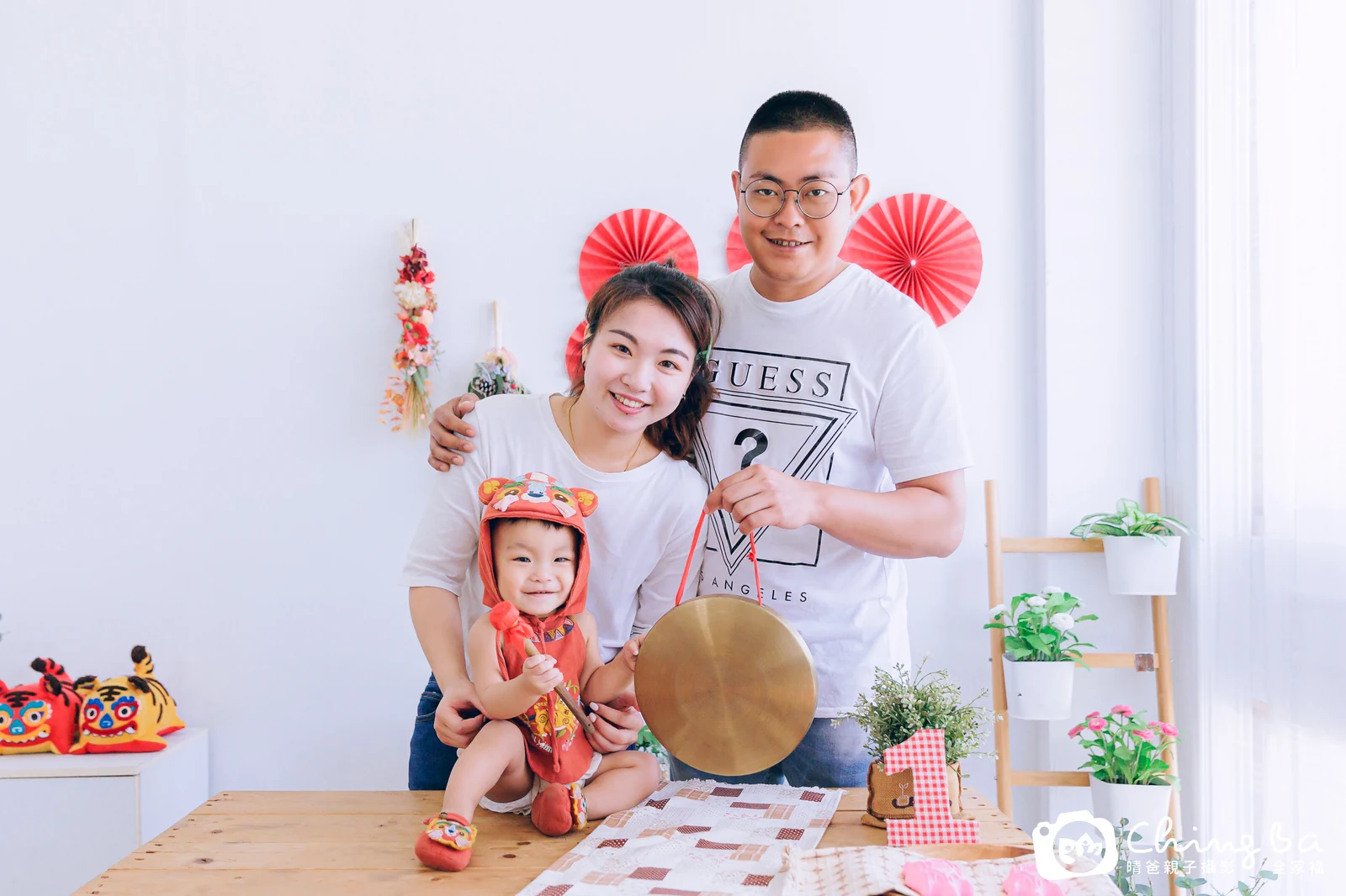 瑋的台中小家庭抓周拍攝現場