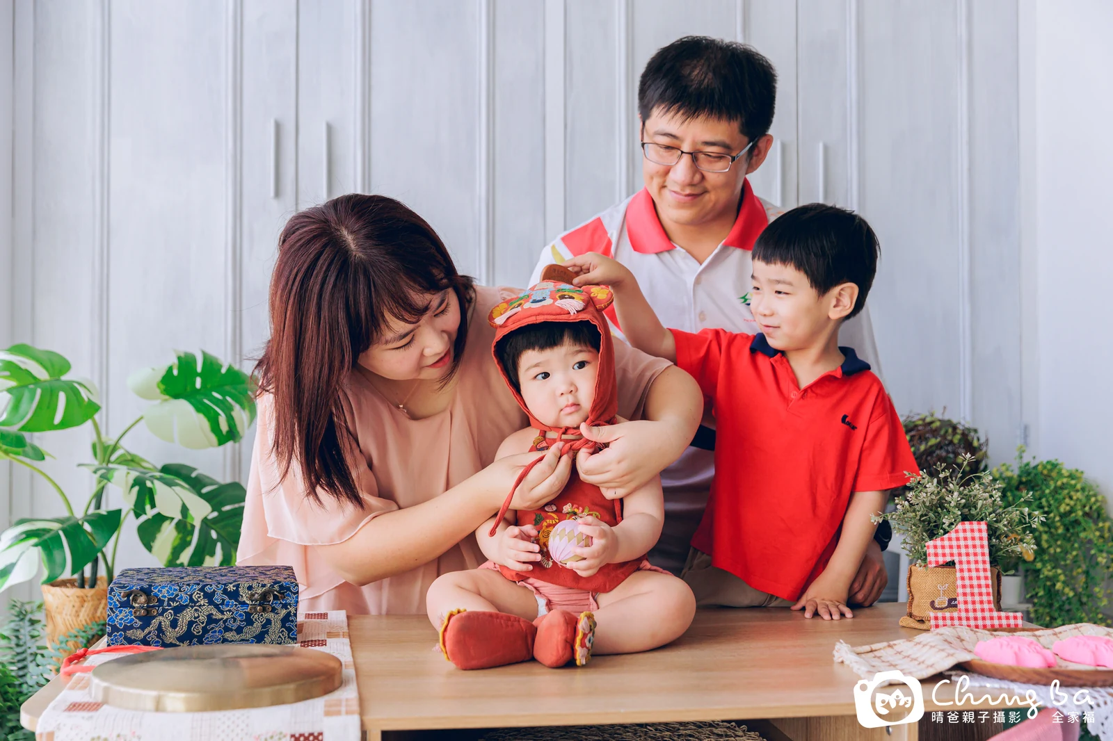 小玥兒在台中拍小家庭抓周的珍貴一刻