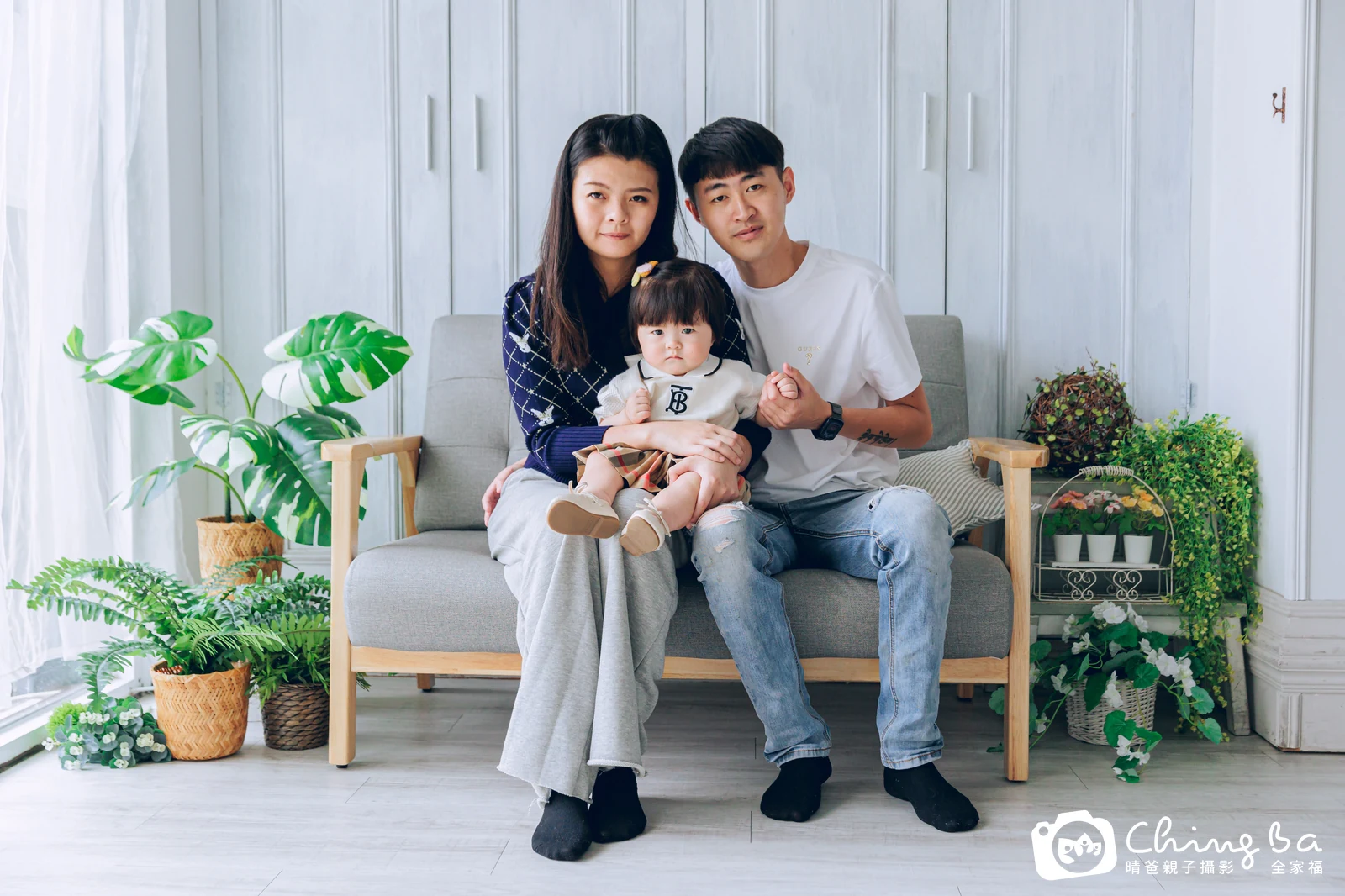 彤彤 1 歲寶貝 台中小家庭抓周紀念照｜晴爸親子攝影