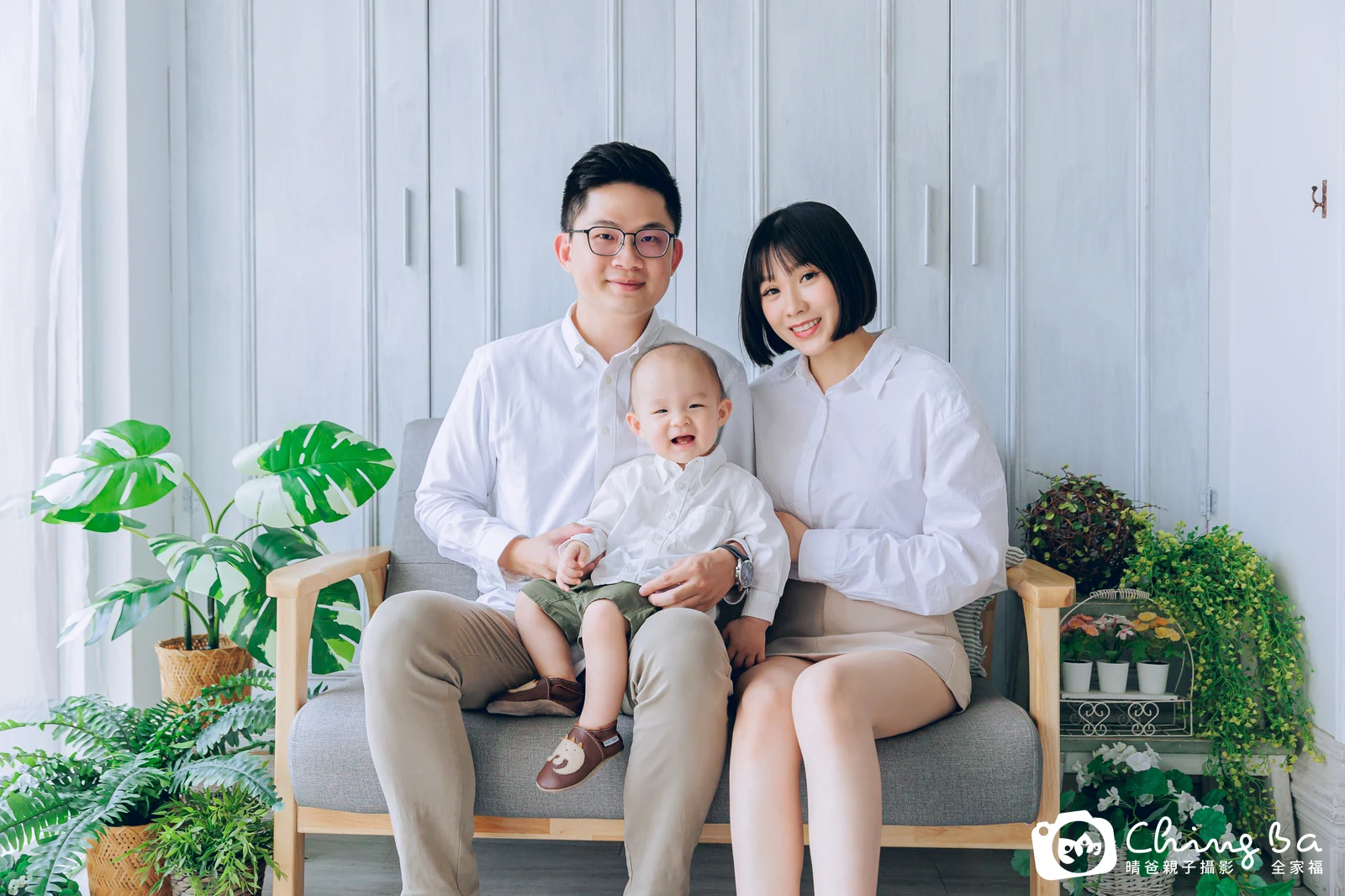 晨晨 1 歲寶貝 台中小家庭抓周紀念照｜晴爸親子攝影