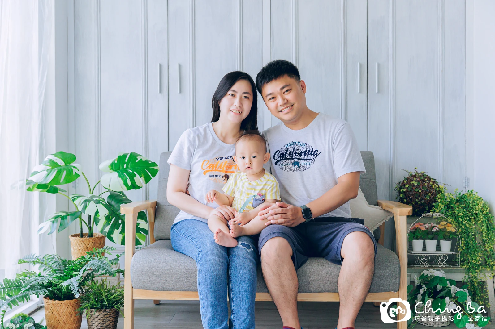 呼呼 1 歲寶貝 台中小家庭抓周紀念照｜晴爸親子攝影