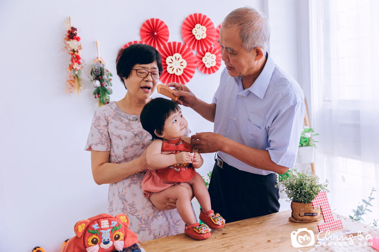 崴崴的抓周時光——晴爸親子攝影