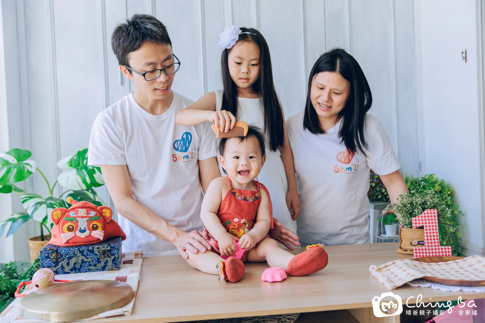 妹妹在台中拍小家庭抓周的珍貴一刻