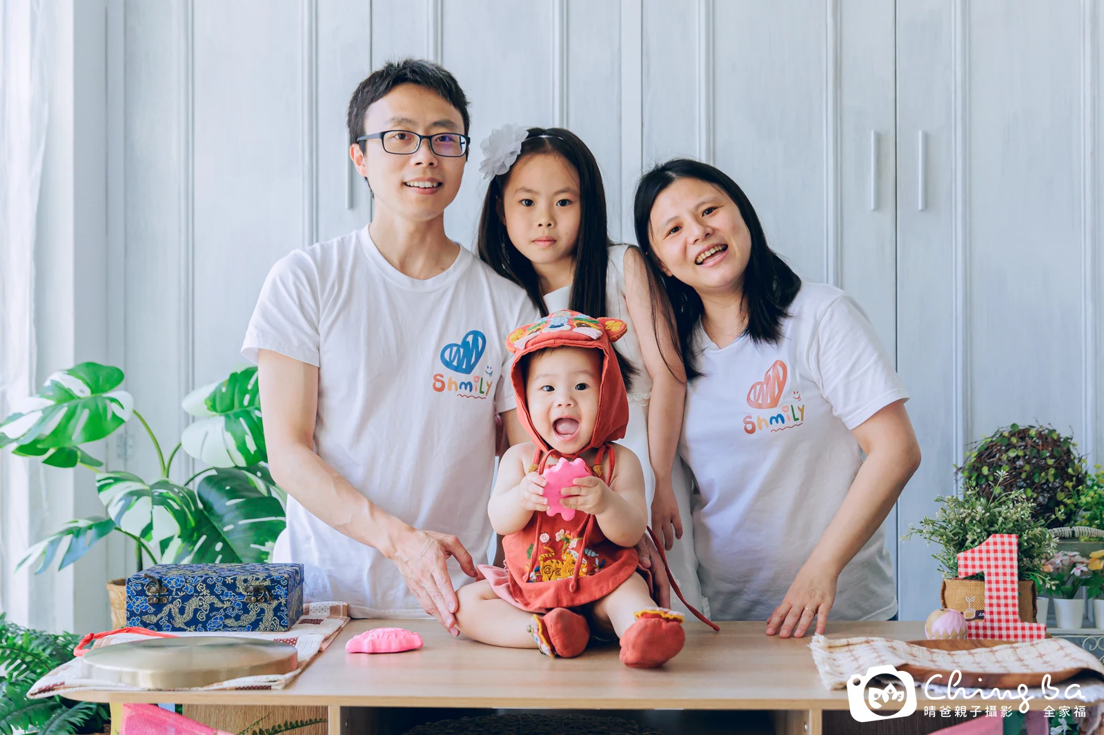 妹妹的台中小家庭抓周拍攝現場