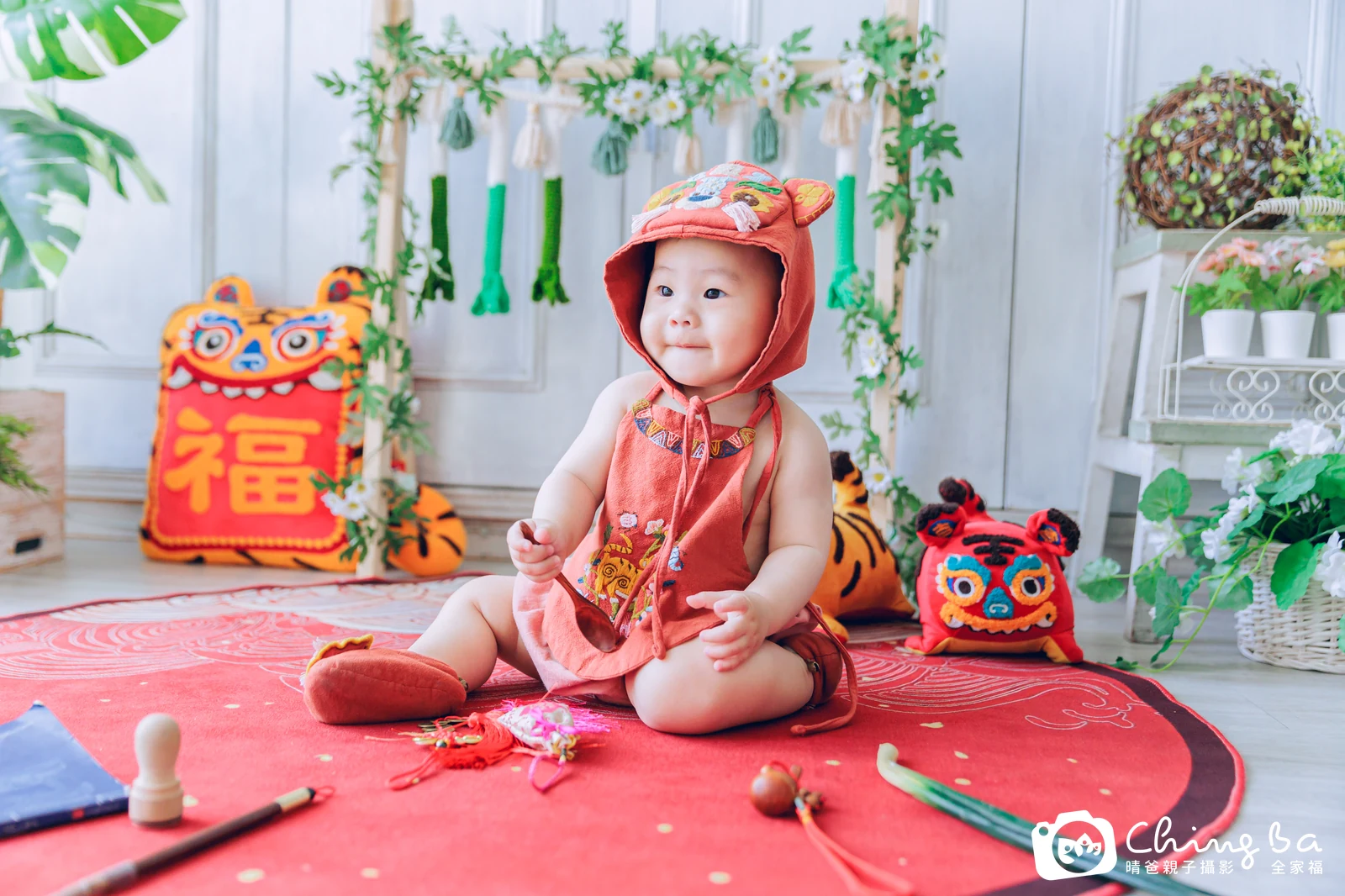妹妹的台中小家庭抓周拍攝現場