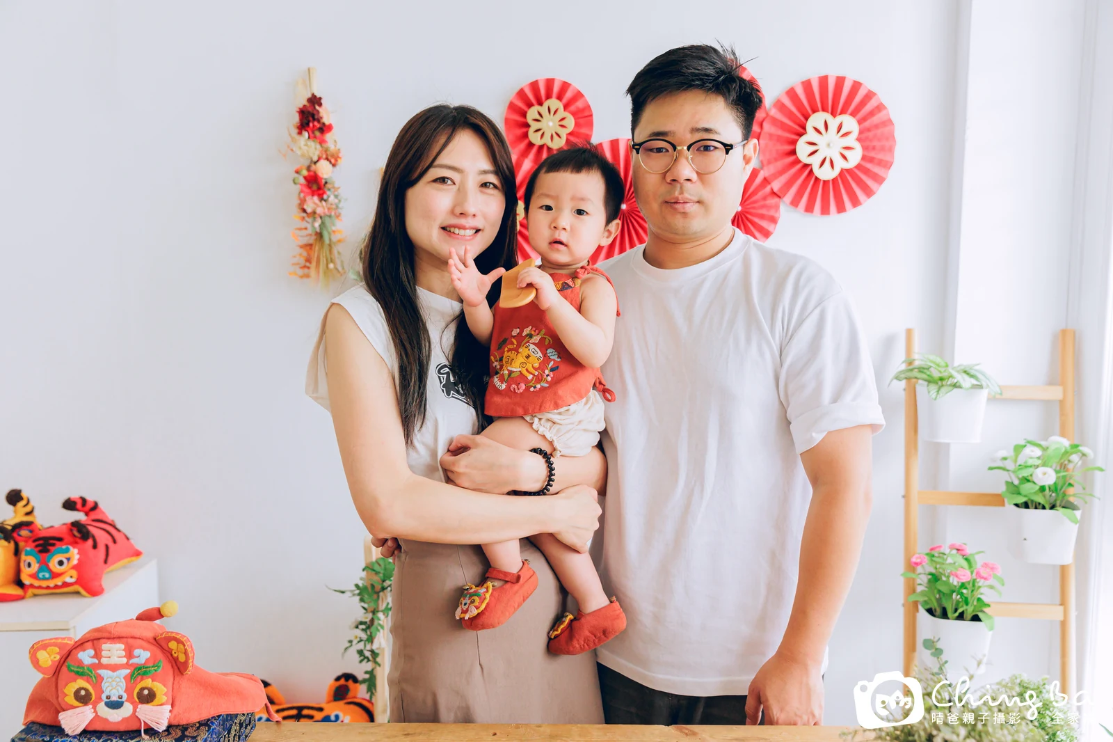勳的台中小家庭抓周拍攝現場