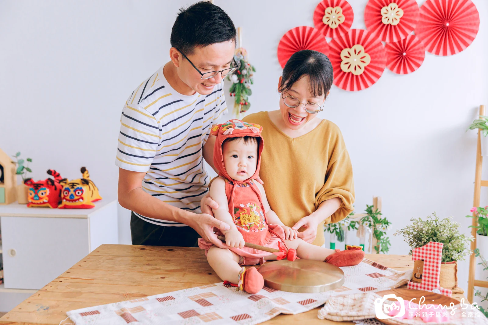 芯芯周歲抓周儀式的紀錄（2023 年夏季・假日場）