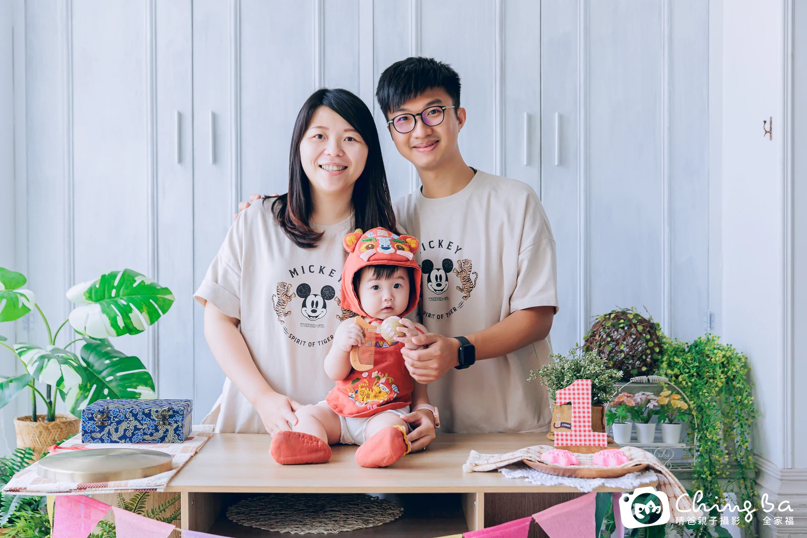 妞妞在台中拍小家庭抓周的珍貴一刻